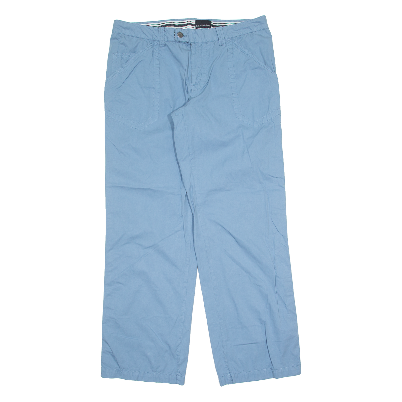 CALVIN KLEIN JEANS Outdoor Mens Trousers Blue Regular Straight W36 L34 Refurbished - N/A refurbished available on Cerqular