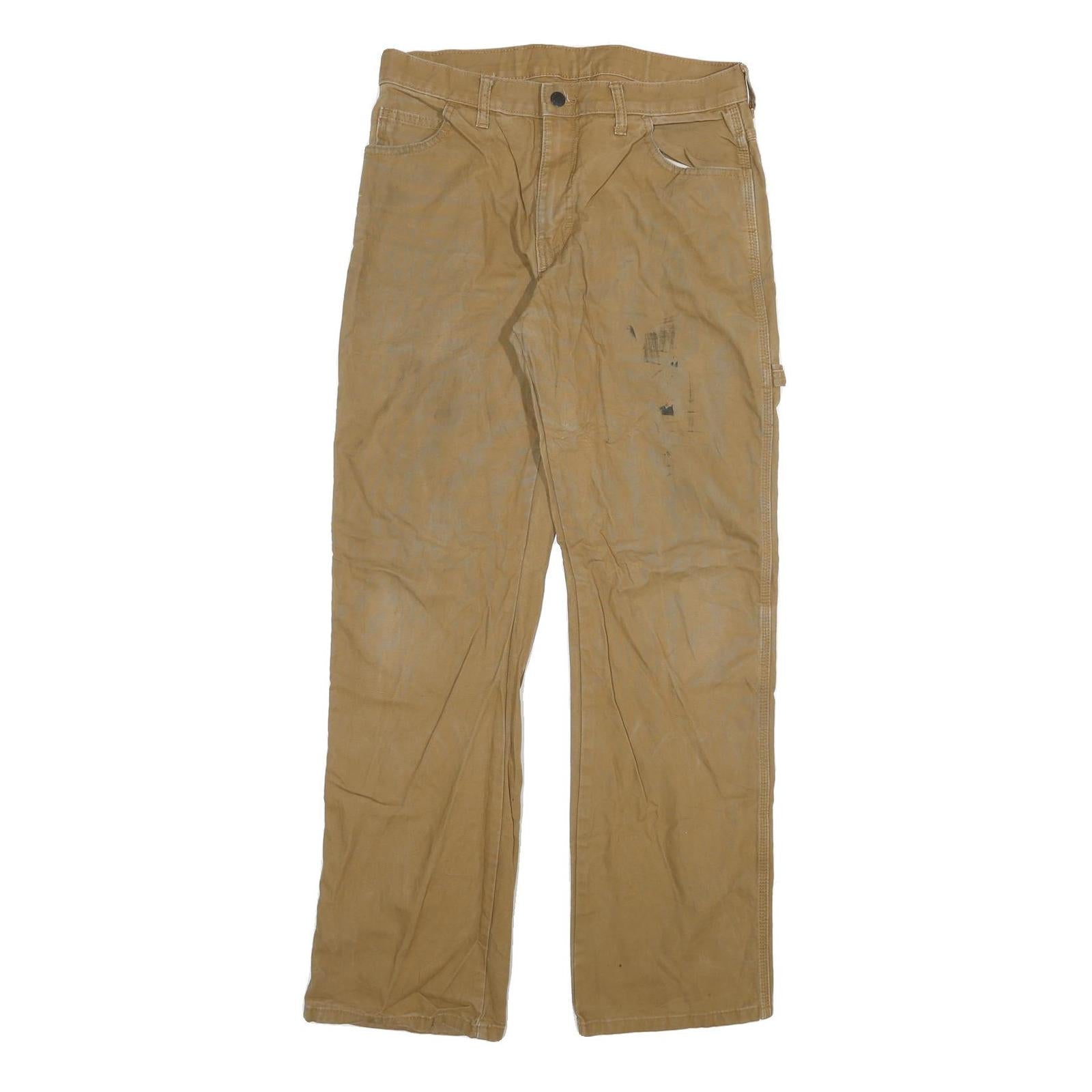 Buy DICKIES Mens Cotton Blend Beige Regular Straight Trousers W32 L32 Workwear Refurbished - $37.69 DICKIES Mens Cotton Blend Beige Regular Straight Trousers W32 L32 Workwear Refurbished - N/A refurbished available on Cerqular
