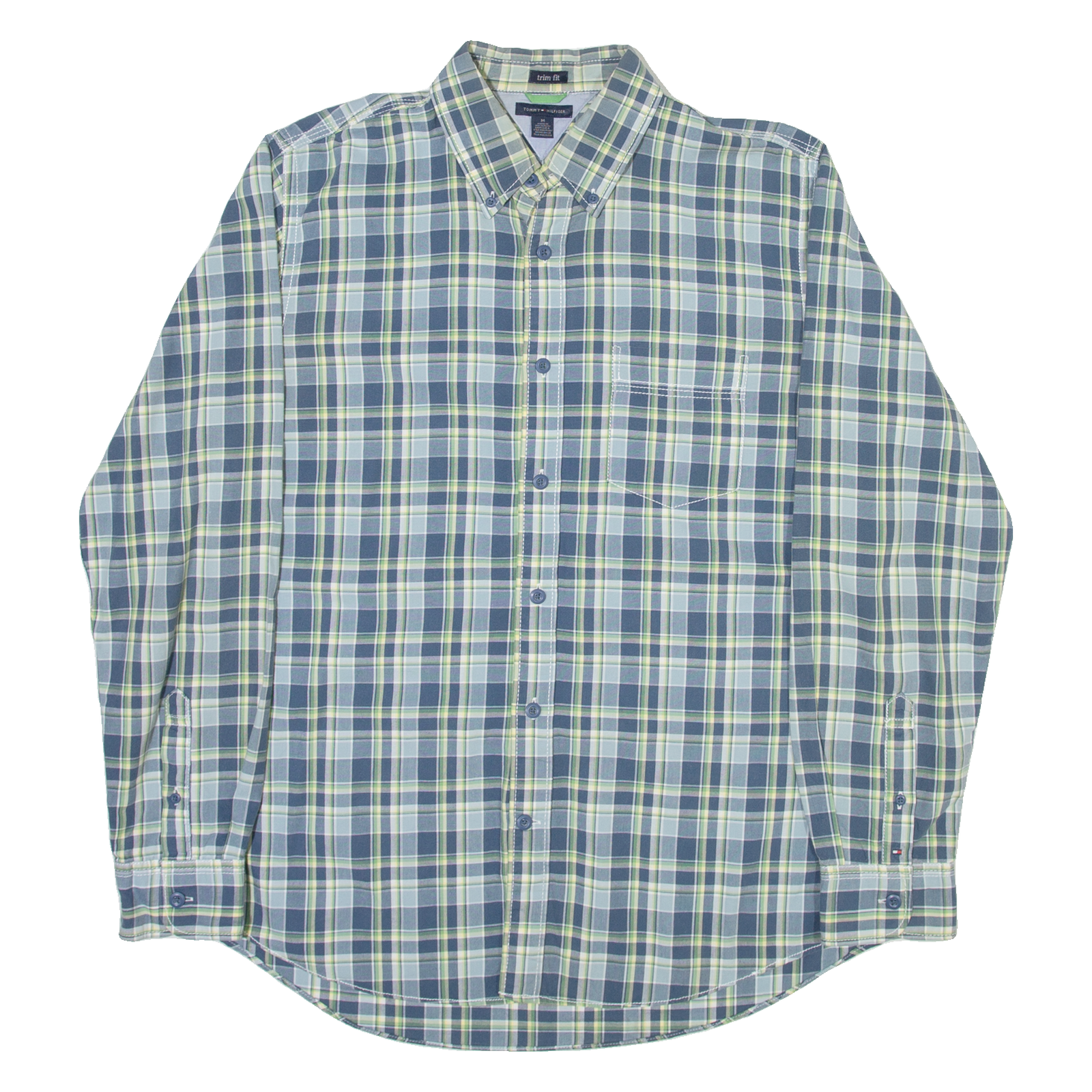 Buy TOMMY HILFIGER Trim Fit Mens Shirt Blue Check Long Sleeve M Refurbished - $28.59 TOMMY HILFIGER Trim Fit Mens Shirt Blue Check Long Sleeve M Refurbished - N/A refurbished available on Cerqular