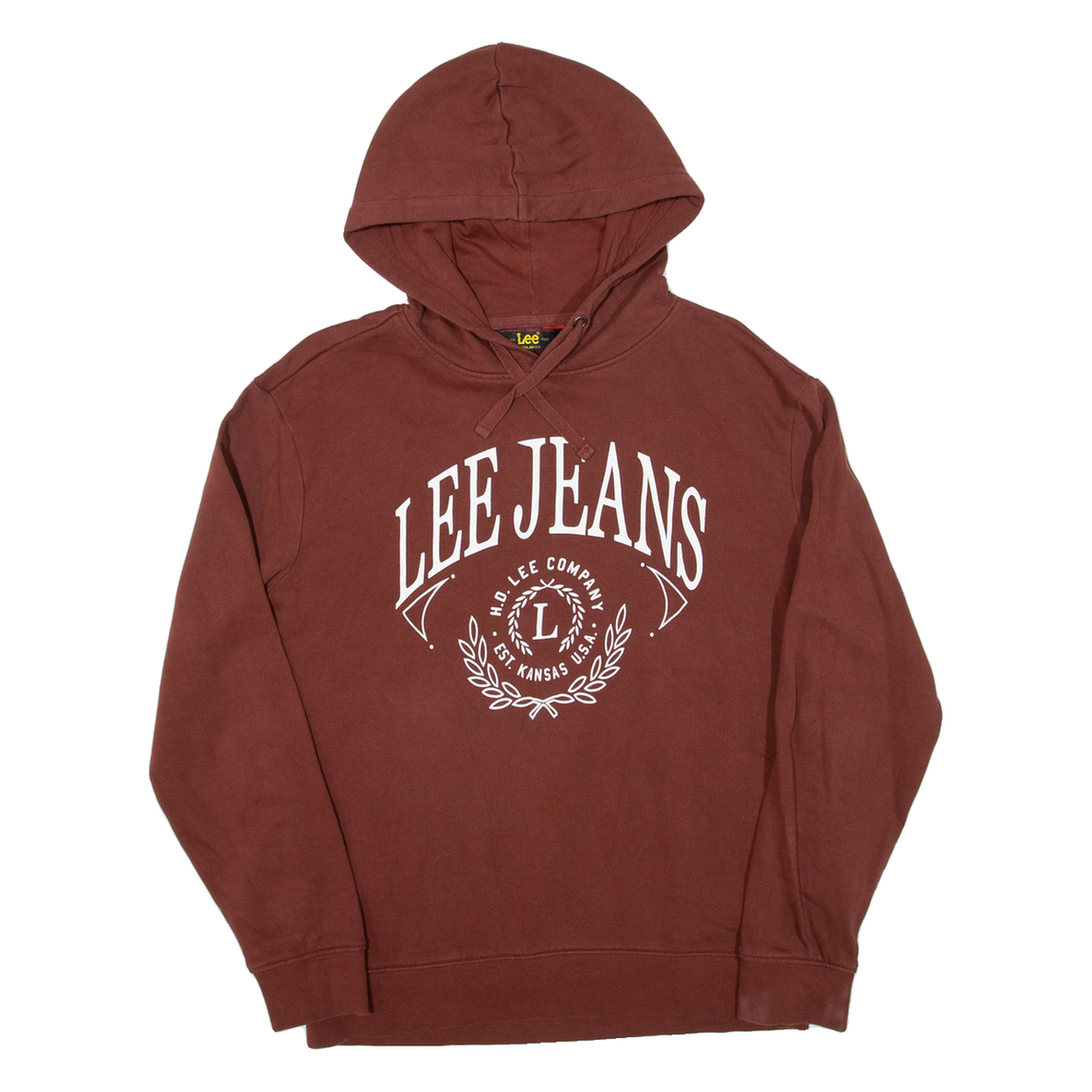 LEE Mens Brown Hoodie S Refurbished - N/A refurbished available on Cerqular