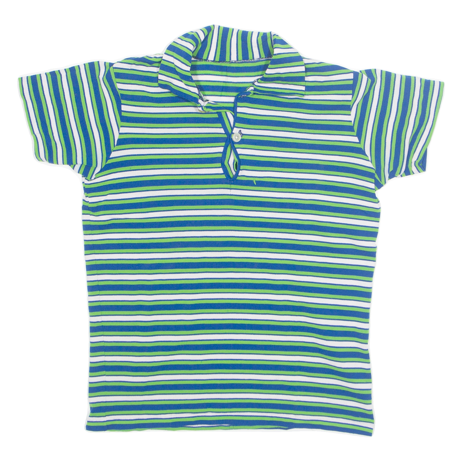 Stretch Womens Polo Shirt Blue Striped UK 16 Refurbished - N/A refurbished available on Cerqular