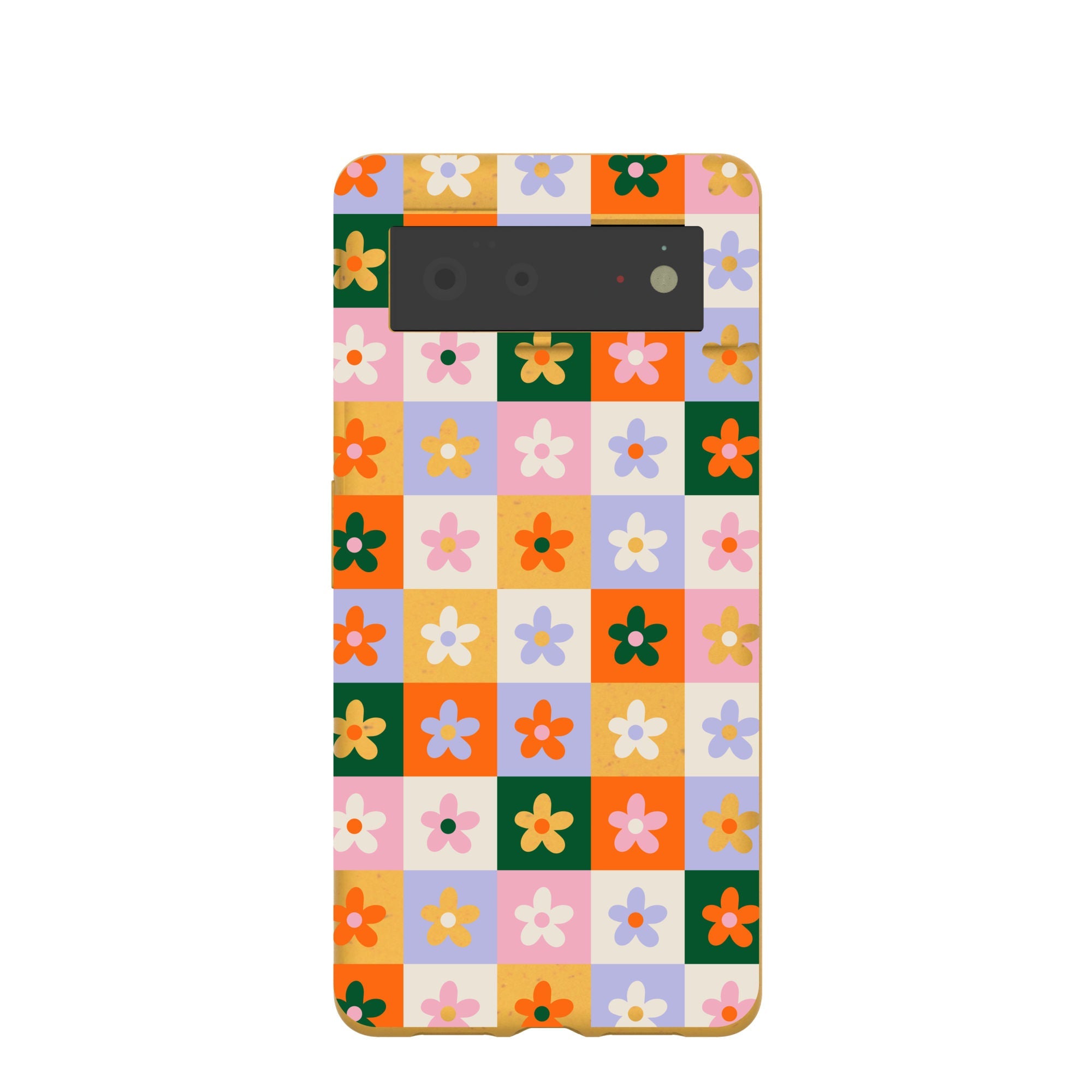 Honey Flower Tiles Google Pixel 6 Case Refurbished - Pela Case refurbished available on Cerqular