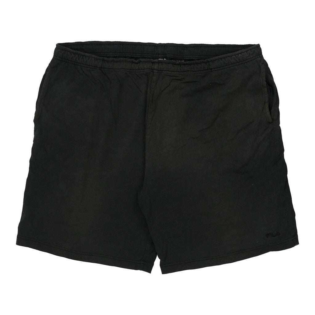 Fila Sport Shorts - 2XL Black Polyester Refurbished - Thrifted (note: this is a term often used to describe second- refurbished available on Cerqular