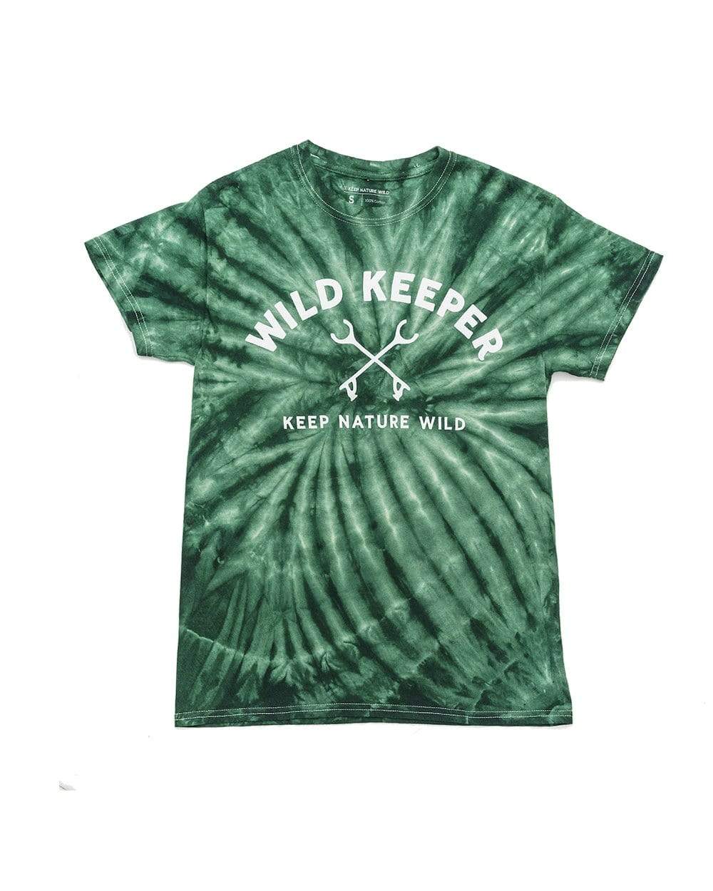Wild Keeper Unisex Tee | Forest Tie-Dye | Size: S Refurbished - Keep Nature Wild refurbished available on Cerqular
