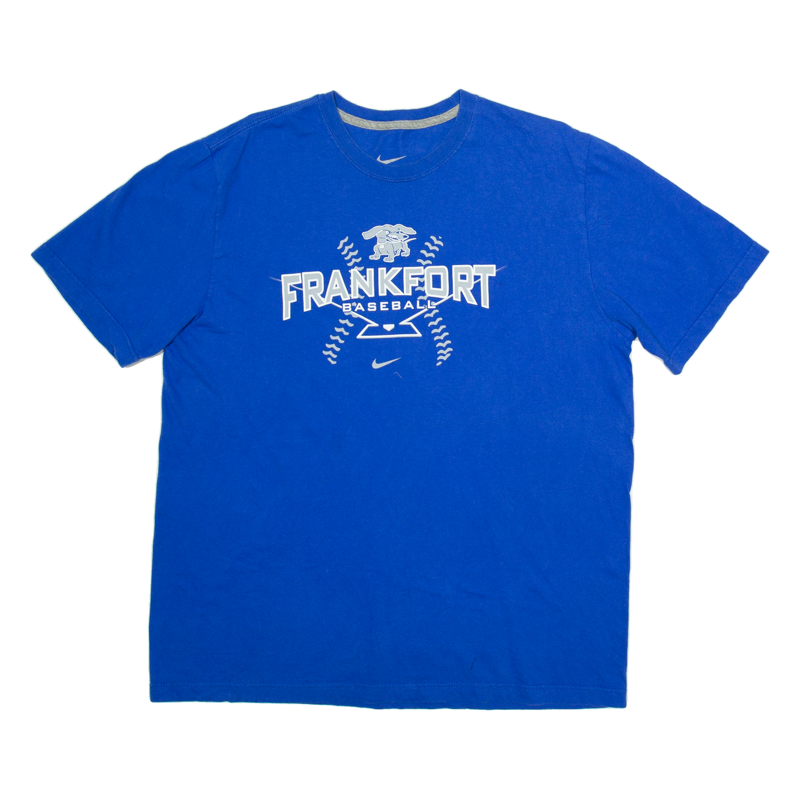 NIKE Frankfort Baseball Mens T-Shirt Blue USA XL Refurbished - N/A refurbished available on Cerqular