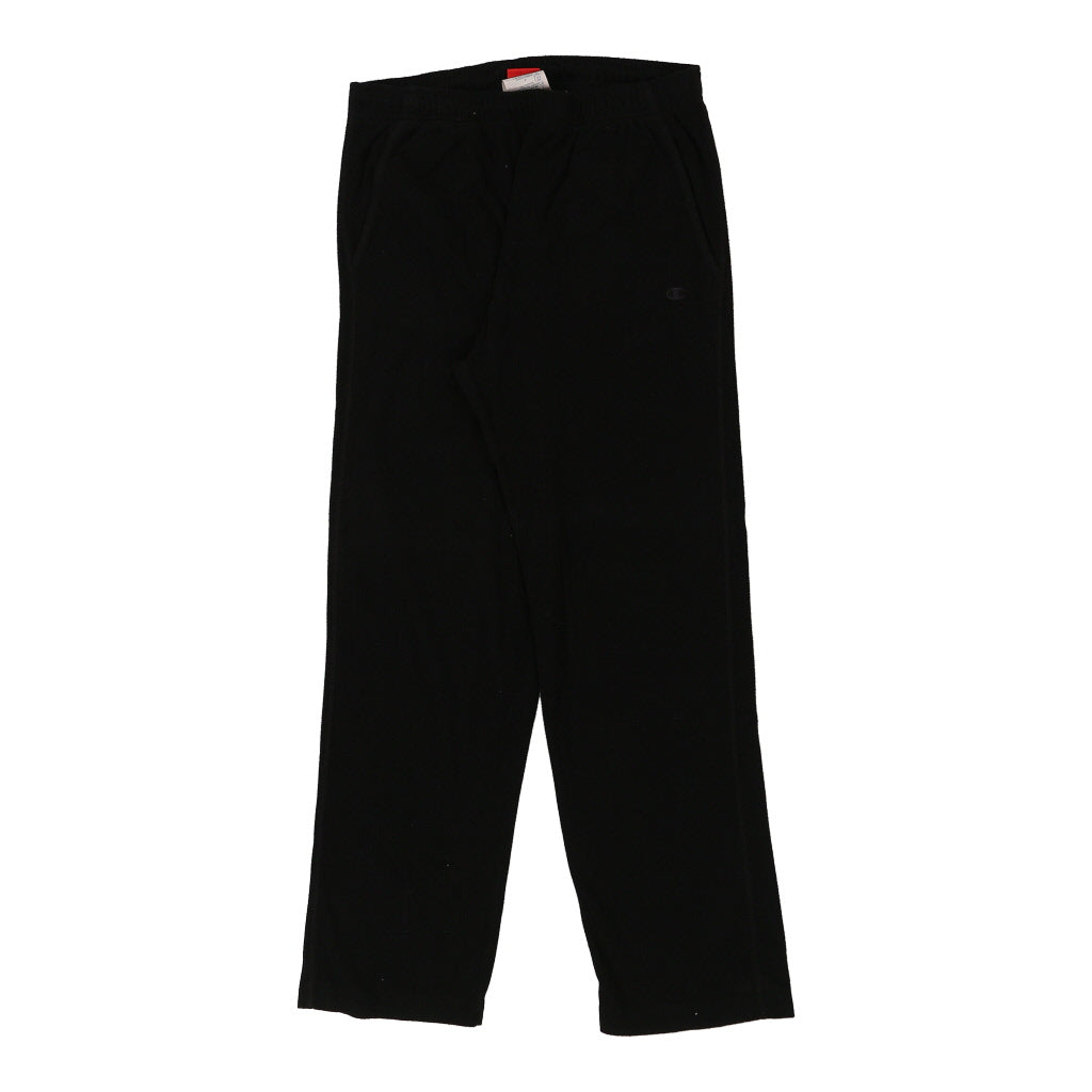 Champion Tracksuit - Large Black Polyester Refurbished - Thrifted (note: this is a term often used to describe second- refurbished available on Cerqular