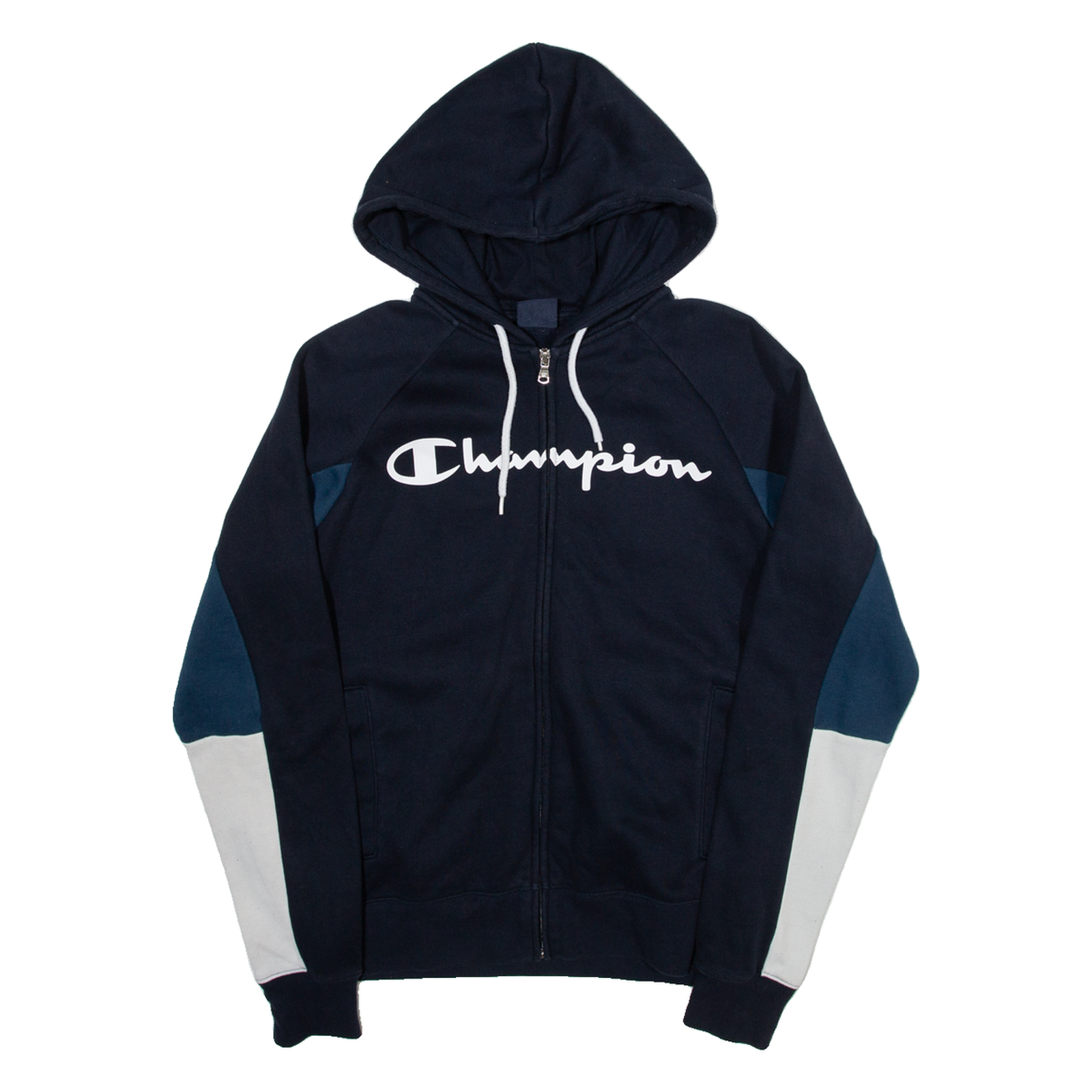 CHAMPION Womens Blue Hoodie Full Zip S Refurbished - N/A refurbished available on Cerqular