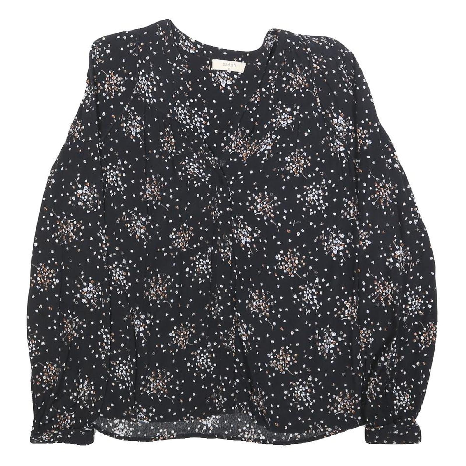 Buy BA&SH Womens Black Floral Print Blouse Long Sleeve Round Neck M Elegant Top Refurbished - $42.89 BA&SH Womens Black Floral Print Blouse Long Sleeve Round Neck M Elegant Top Refurbished - N/A refurbished available on Cerqular