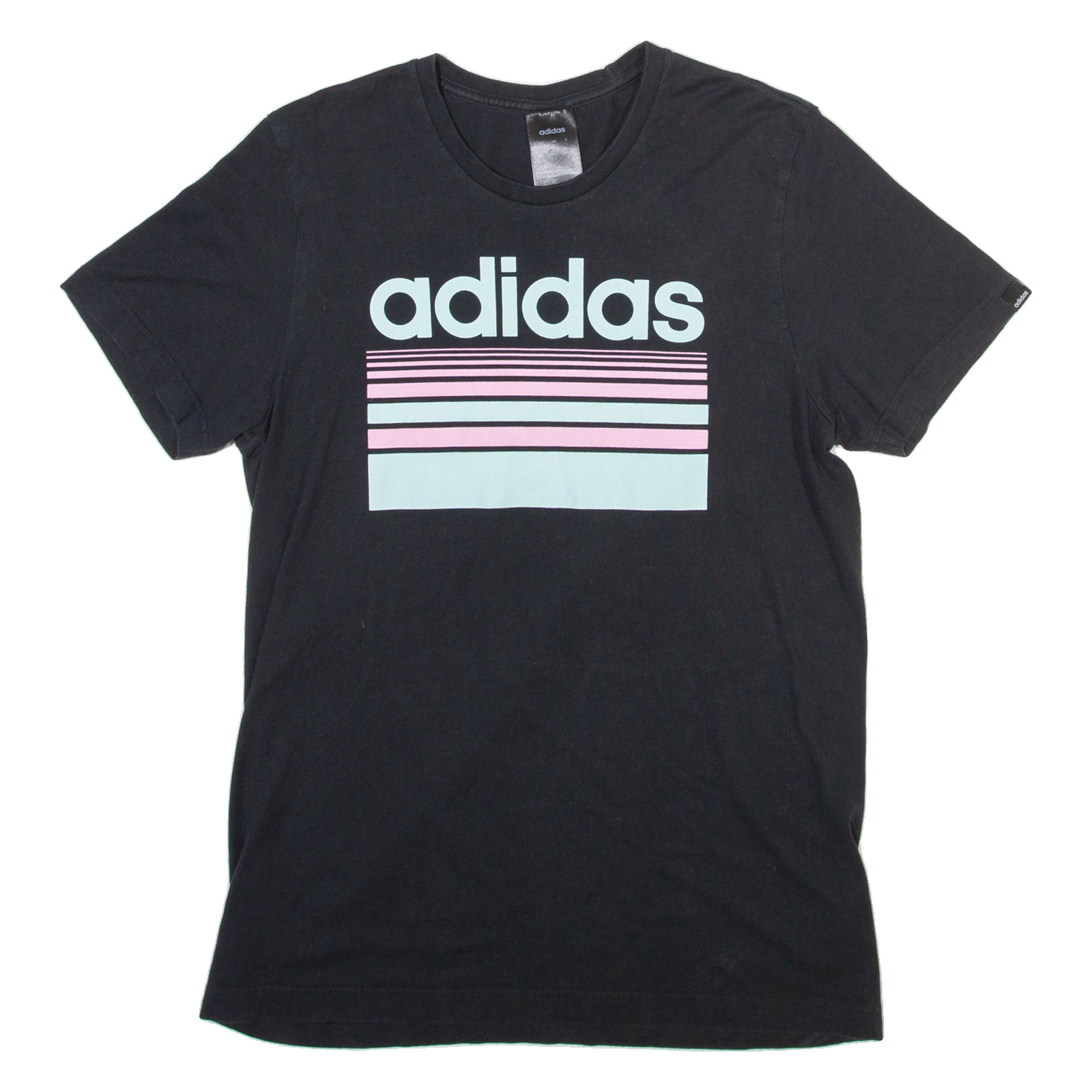 ADIDAS Mens T-Shirt Black Crew Neck S Refurbished - N/A refurbished available on Cerqular