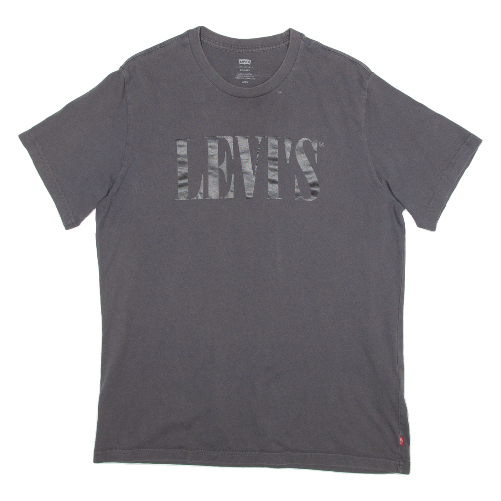 LEVI'S Mens T-Shirt Grey M Refurbished - N/A refurbished available on Cerqular