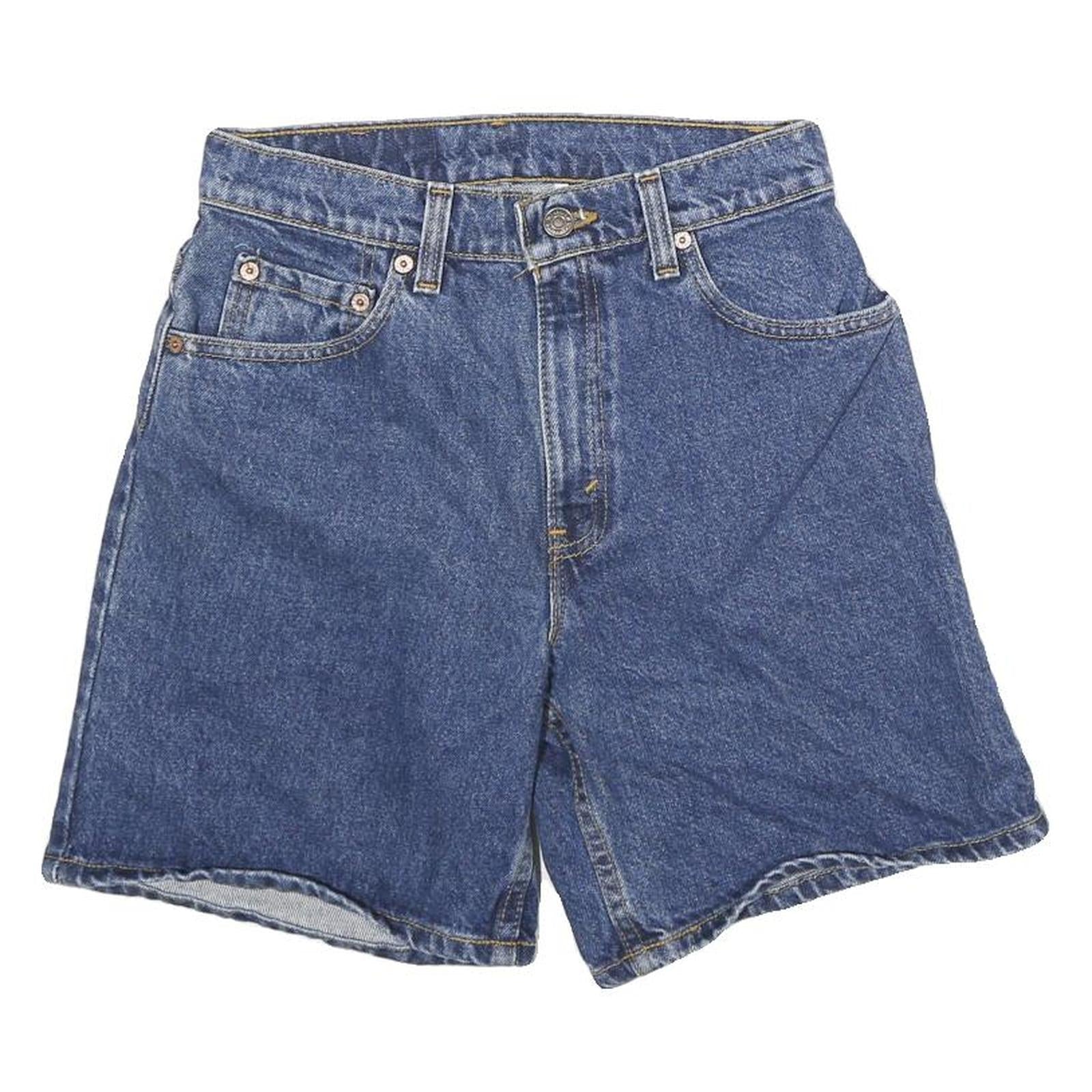 LEVI'S Womens Denim Blue Casual Shorts S W26 Classic Cotton Blend Comfort Refurbished - N/A refurbished available on Cerqular