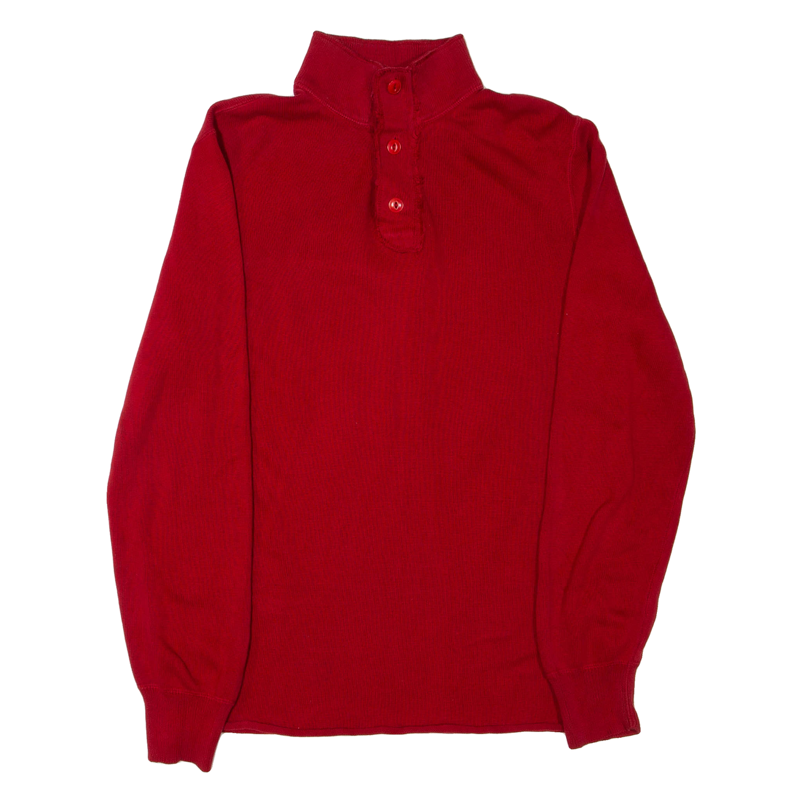 RALPH LAUREN POLO JEANS COMPANY Mens Jumper Red Button Neck Tight Knit S Refurbished - N/A refurbished available on Cerqular