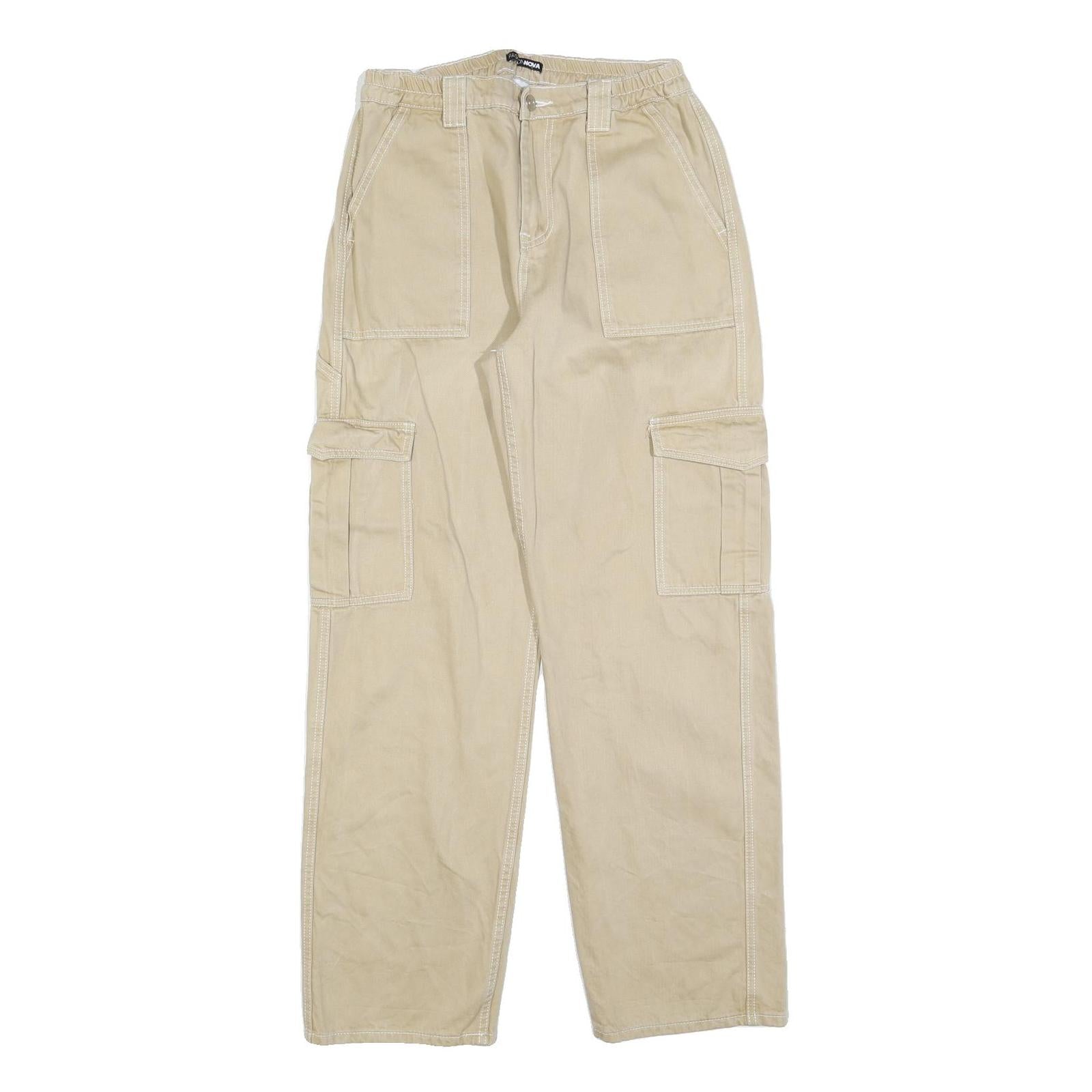 Buy FASHION NOVA Womens Beige Relaxed Cargo Trousers W30 L32 Cotton Blend Zip Refurbished - $23.39 FASHION NOVA Womens Beige Relaxed Cargo Trousers W30 L32 Cotton Blend Zip Refurbished - N/A refurbished available on Cerqular