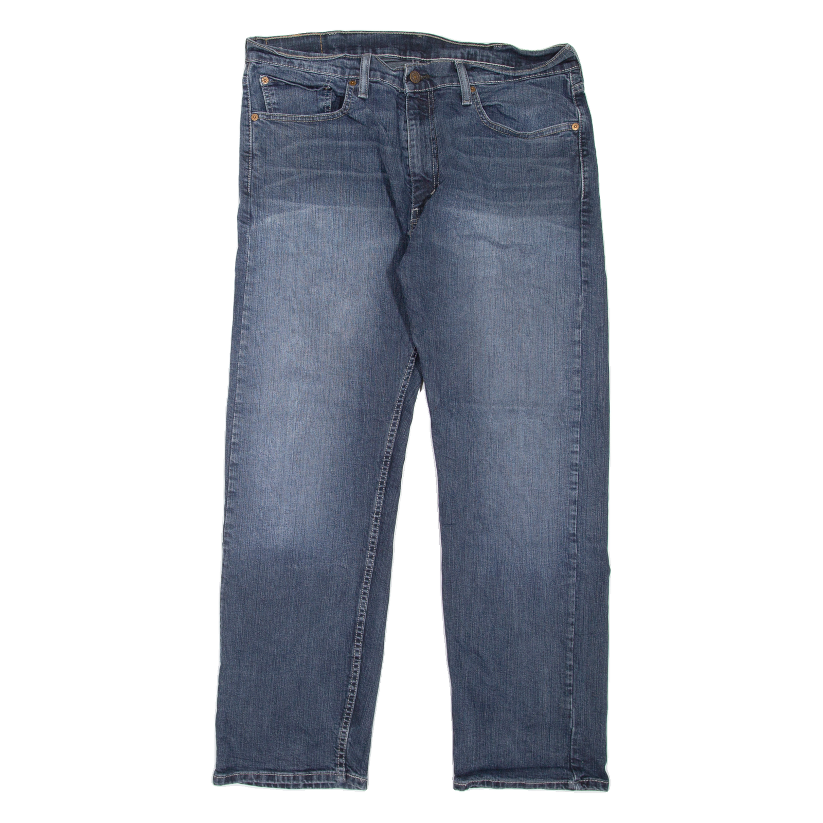 LEVI'S 505 Jeans Mens Blue Regular Straight Stone Wash W38 L30 Refurbished - N/A refurbished available on Cerqular