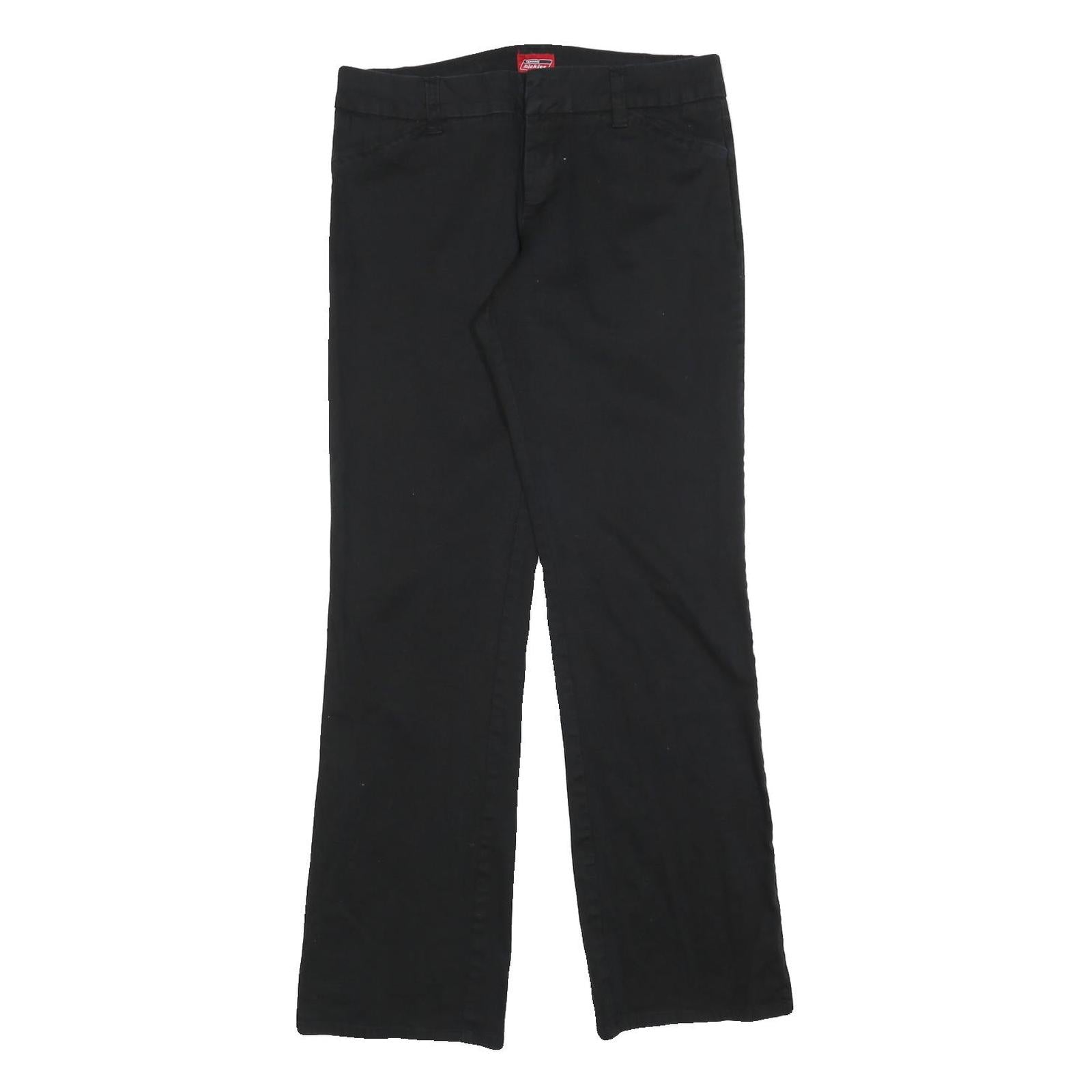 DICKIES Womens Black Cotton Blend Regular Straight Trousers W32 L31 Workwear Refurbished - N/A refurbished available on Cerqular