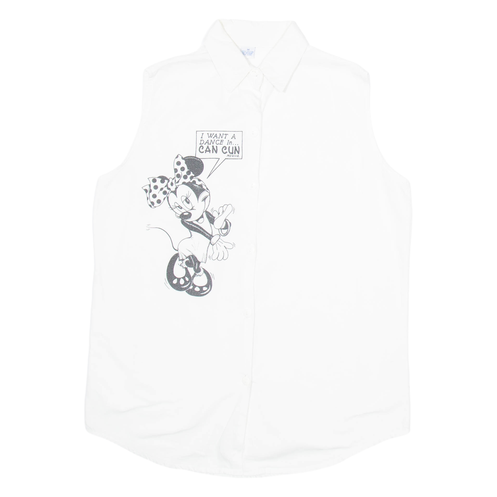 I Want To Dance In Cancun Womens Shirt White Sleeveless M Refurbished - N/A refurbished available on Cerqular