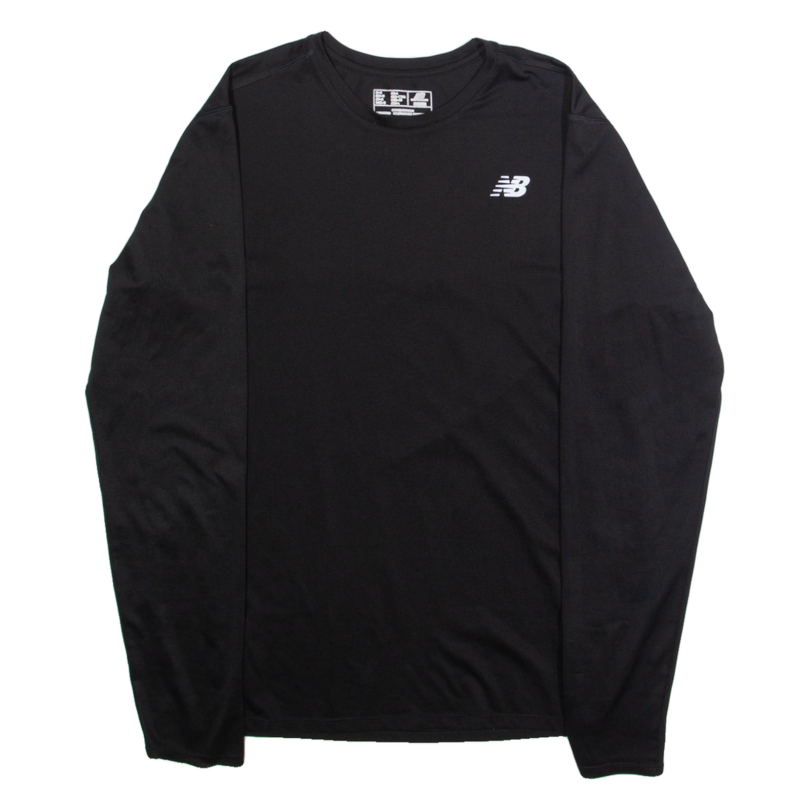 NEW BALANCE Mens T-Shirt Black Long Sleeve M Refurbished - N/A refurbished available on Cerqular
