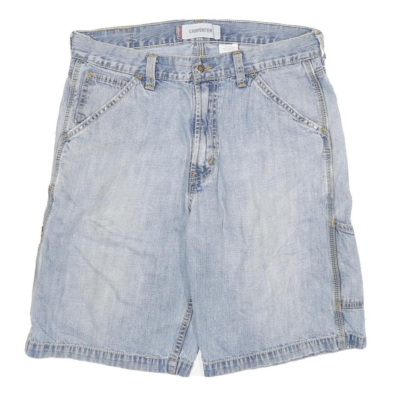 Buy LEVI'S Mens Shorts Blue Carpenter Style L W32 Casual Durable Cotton Blend Refurbished - $22.09 LEVI'S Mens Shorts Blue Carpenter Style L W32 Casual Durable Cotton Blend Refurbished - N/A refurbished available on Cerqular