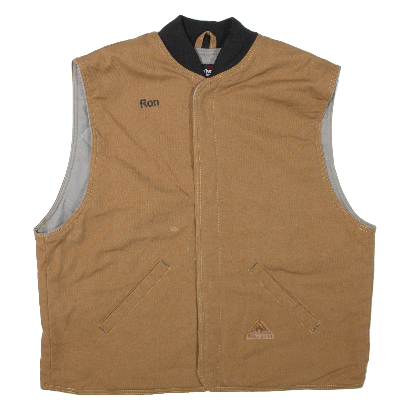 BULWARK Mens Workwear Gilet Brown 2XL Refurbished - N/A refurbished available on Cerqular