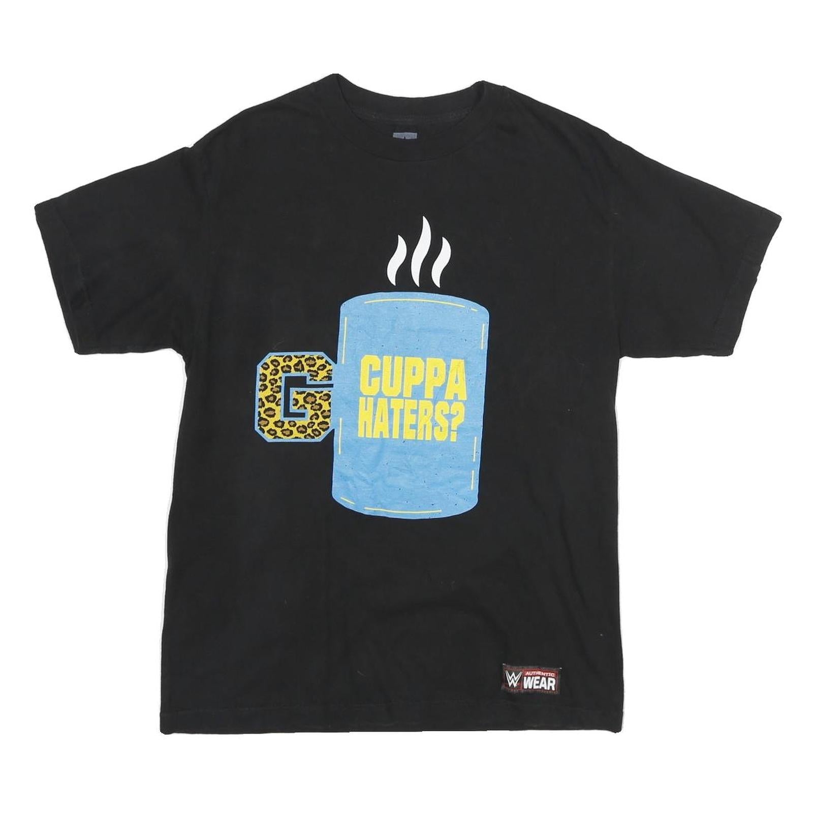 WWE Mens Black Cotton Graphic T-Shirt M Crew Neck Short Sleeve Cuppa Haters Enzo Refurbished - N/A refurbished available on Cerqular