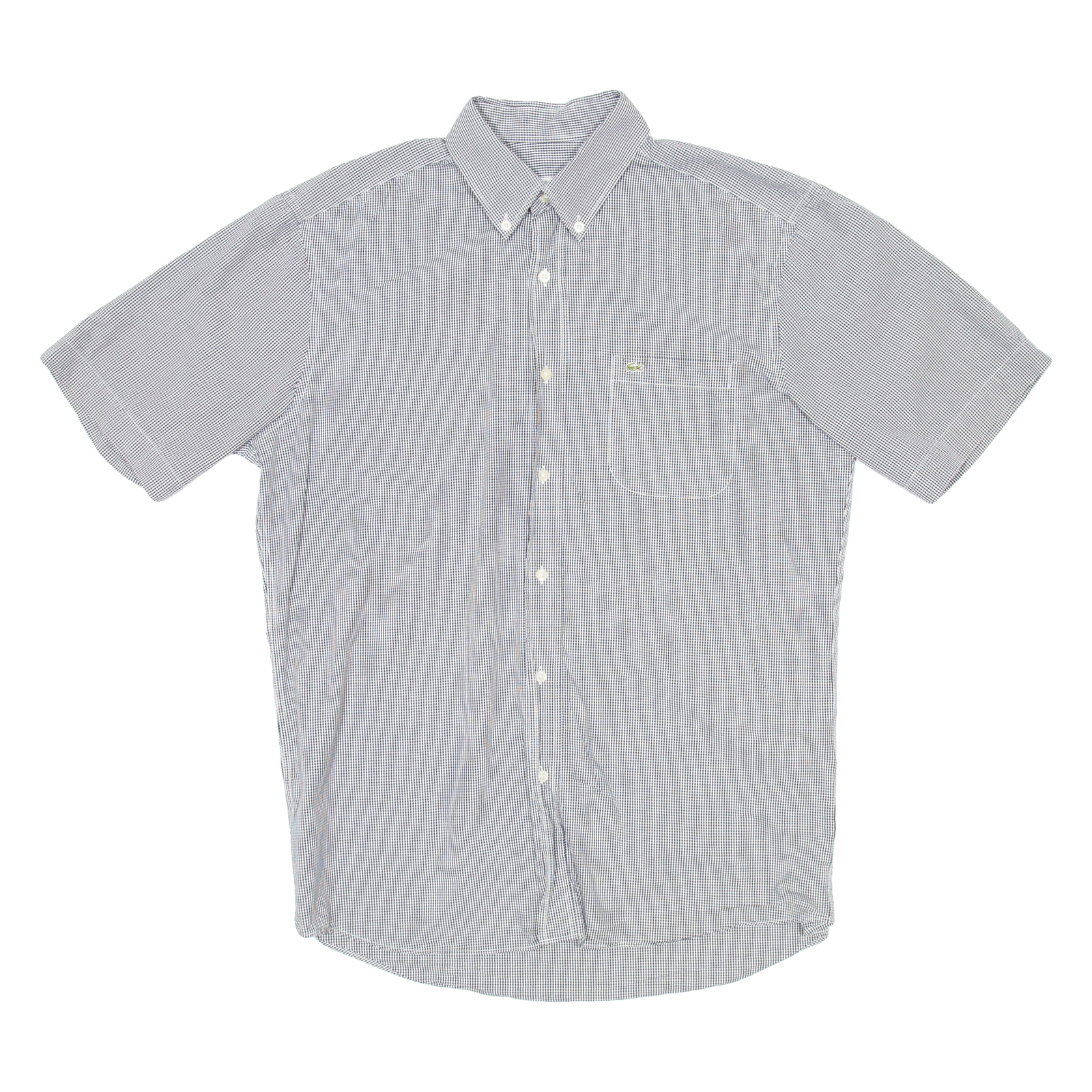 LACOSTE Mens Shirt Black Check M Refurbished - N/A refurbished available on Cerqular