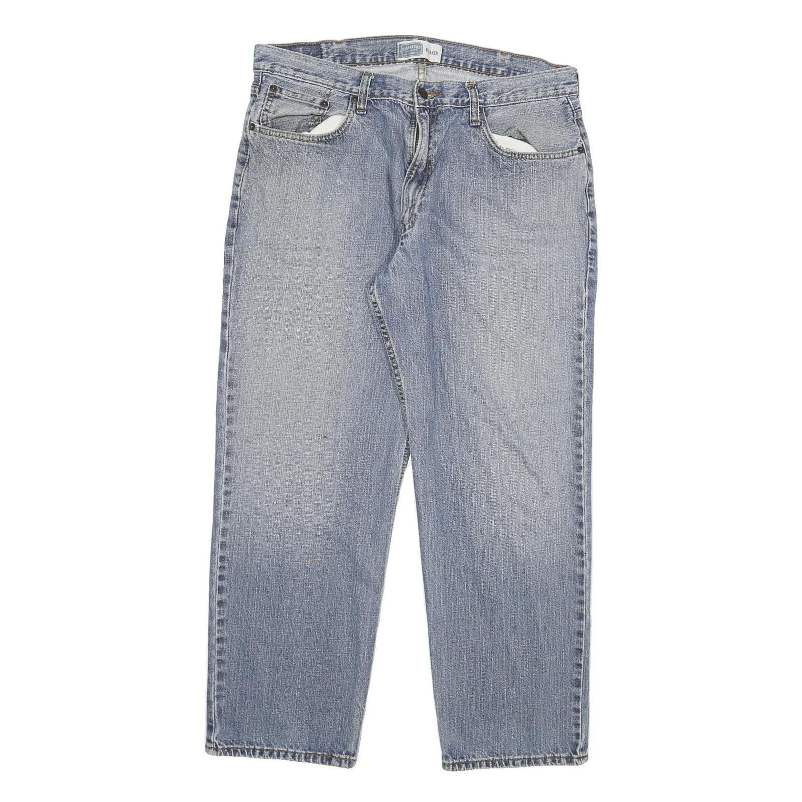 LEVI'S Mens Jeans Blue Regular Straight Denim Medium W36 L28 Classic Fit Refurbished - N/A refurbished available on Cerqular