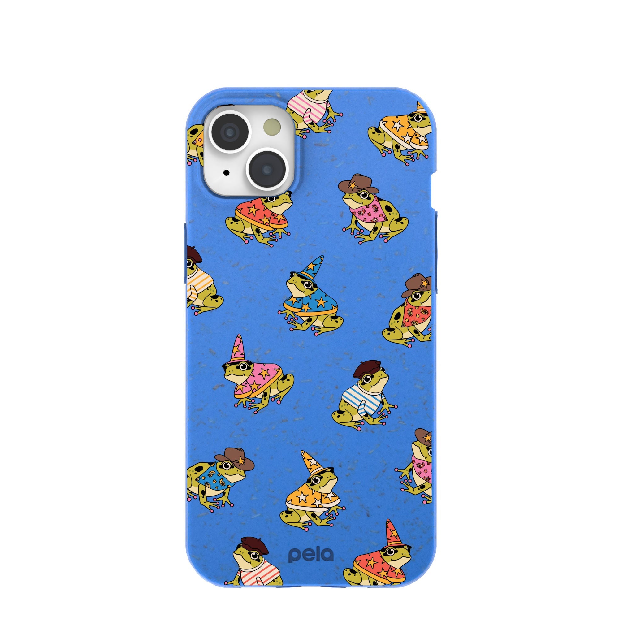 Buy Electric Blue Fancy Frogs iPhone 15 Plus Case Refurbished - $65.00 Electric Blue Fancy Frogs iPhone 15 Plus Case Refurbished - Pela Case refurbished available on Cerqular