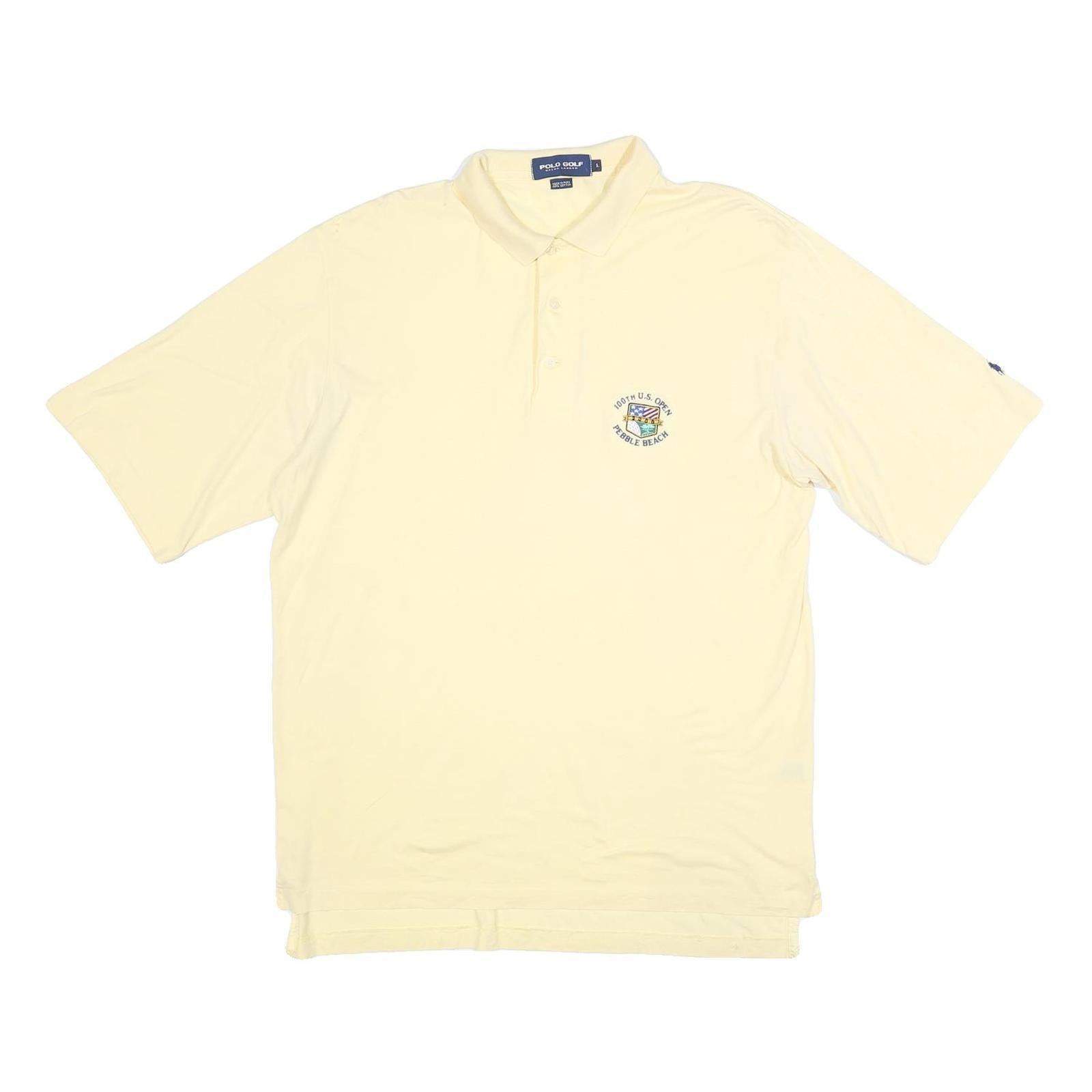 Buy POLO RALPH LAUREN Mens Cream 100th U.S. Open Pebble Beach Short Sleeve Plain L Refurbished - $35.09 POLO RALPH LAUREN Mens Cream 100th U.S. Open Pebble Beach Short Sleeve Plain L Refurbished - N/A refurbished available on Cerqular