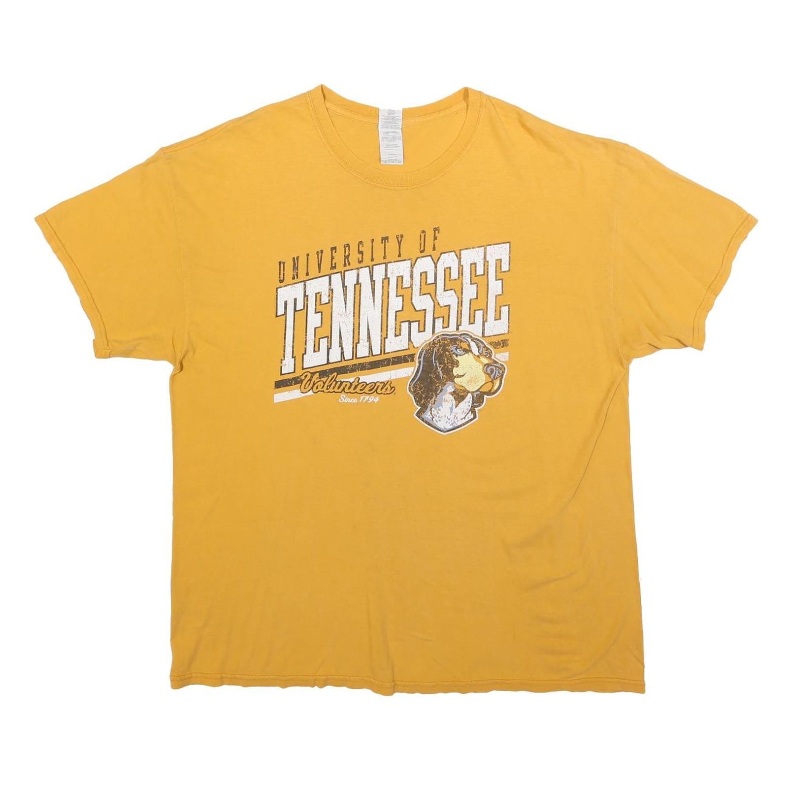 GILDAN Mens Yellow University Of Tennessee Graphic T-Shirt XL Crew Neck Short Refurbished - N/A refurbished available on Cerqular