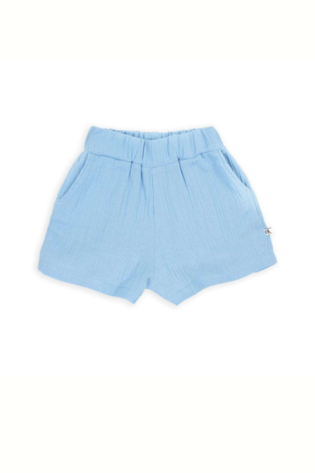 Organic muslin girl shorts - Blue | Size: 4-6 years Refurbished - N/A (Note: This brand may not be well-known globally refurbished available on Cerqular