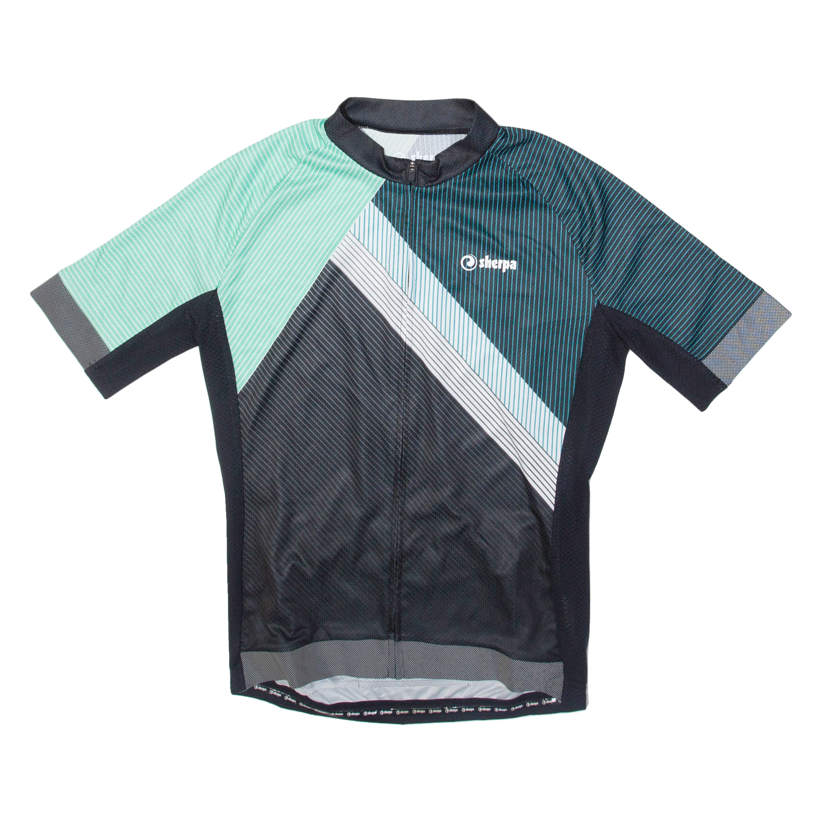 SHERPA Full Zip Cycling Mens Jersey Black M Refurbished - N/A refurbished available on Cerqular