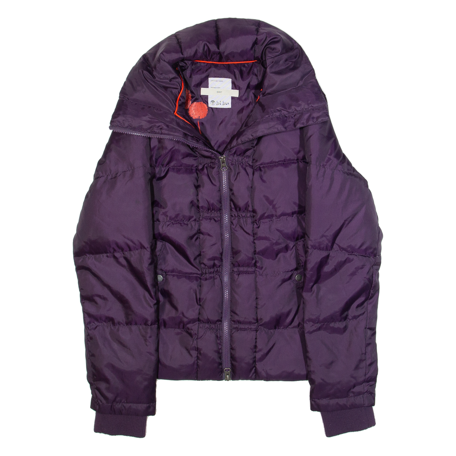 FAT FACE Womens Puffer Jacket Purple S Refurbished - N/A refurbished available on Cerqular