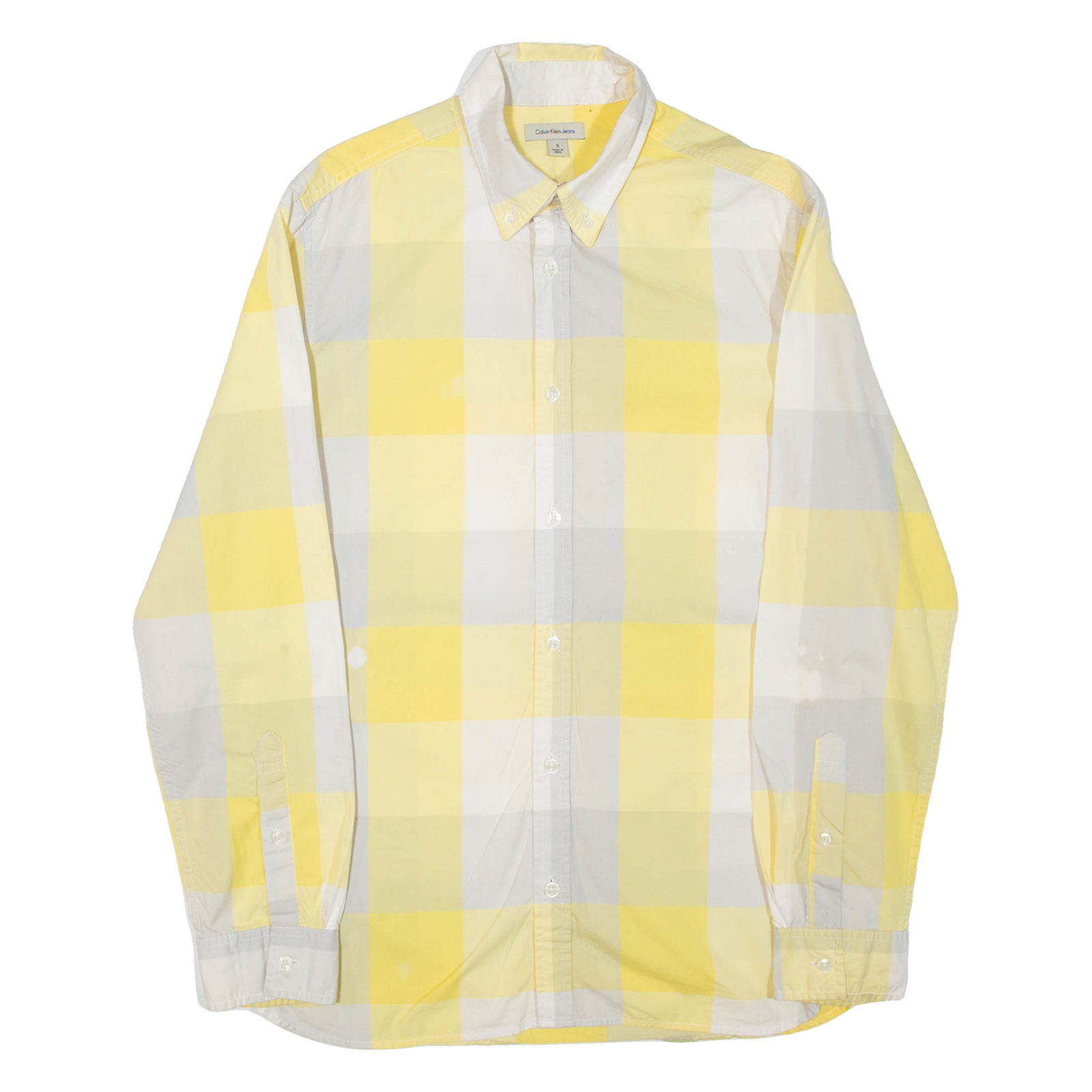 Buy CALVIN KLEIN JEANS Mens Shirt Yellow Check Long Sleeve S Refurbished - $28.59 CALVIN KLEIN JEANS Mens Shirt Yellow Check Long Sleeve S Refurbished - N/A refurbished available on Cerqular
