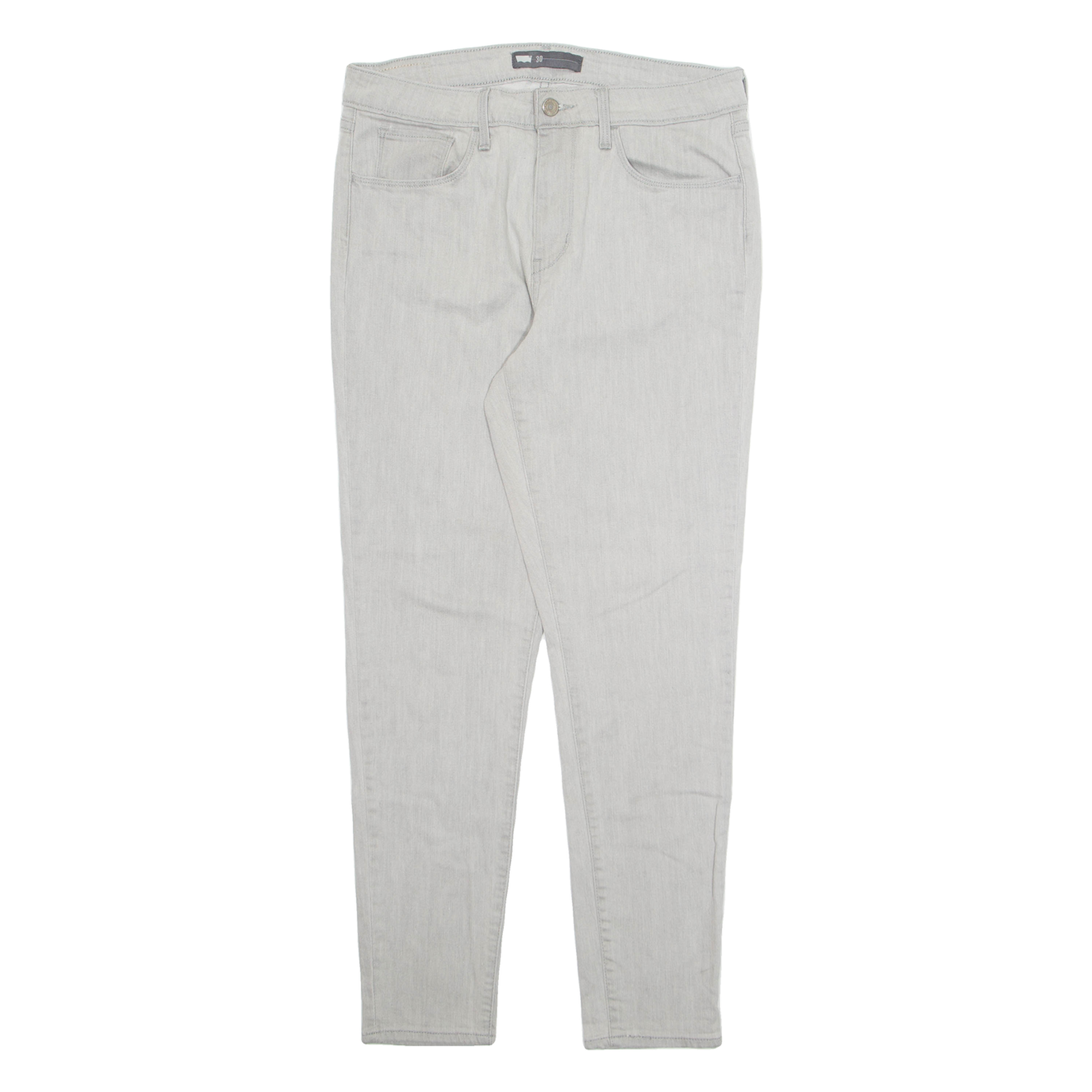 LEVI'S Womens Jeans Grey Regular Tapered W30 L28 Refurbished - N/A refurbished available on Cerqular