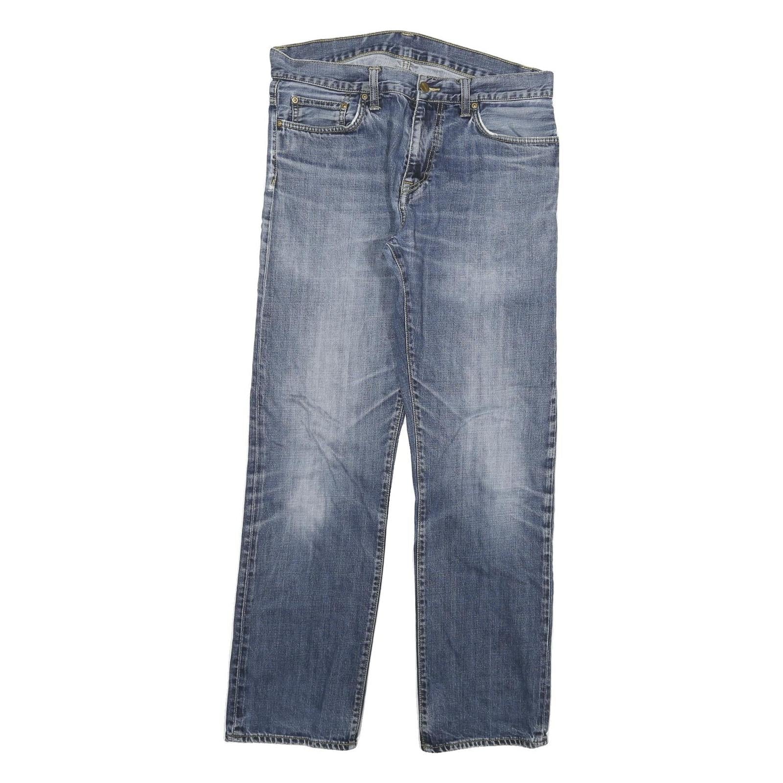 CARHARTT Mens Regular Fit Blue Denim Jeans W32 L32 Classic Zip Cotton Blend Refurbished - N/A refurbished available on Cerqular