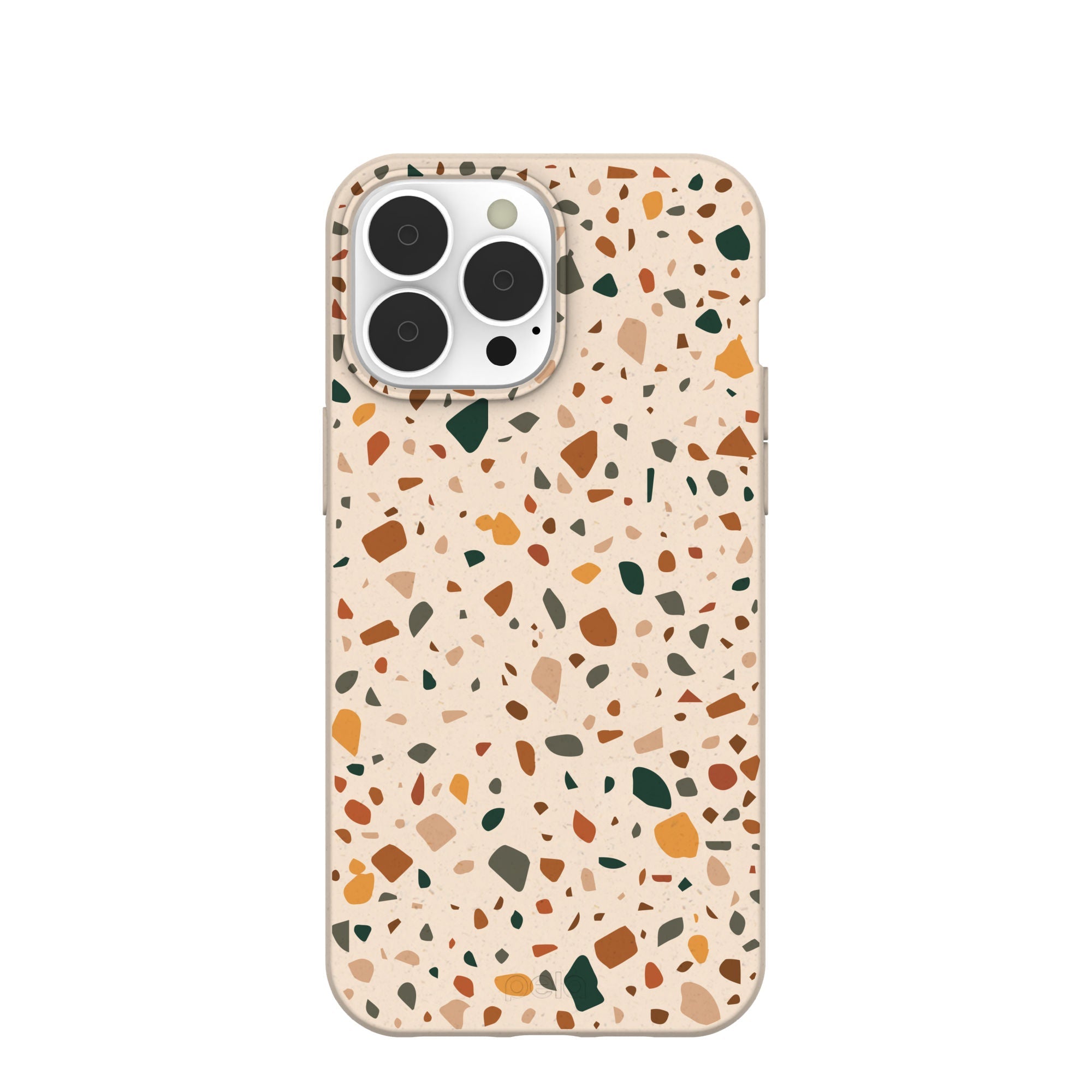 Seashell Wild Terrazzo iPhone 13 Pro Max Case Refurbished - Pela Case refurbished available on Cerqular