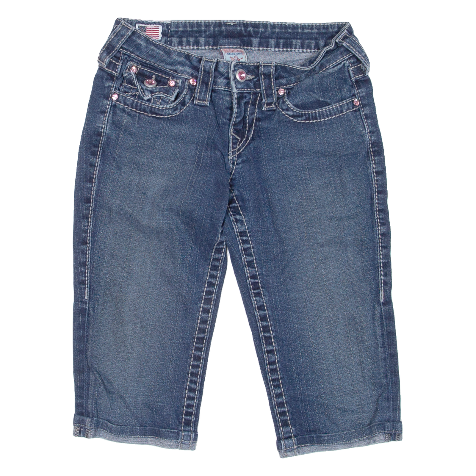Buy TRUE RELIGION Womens Pedal Pushers Shorts Blue Relaxed XXS W24 Refurbished - $50.69 TRUE RELIGION Womens Pedal Pushers Shorts Blue Relaxed XXS W24 Refurbished - N/A refurbished available on Cerqular