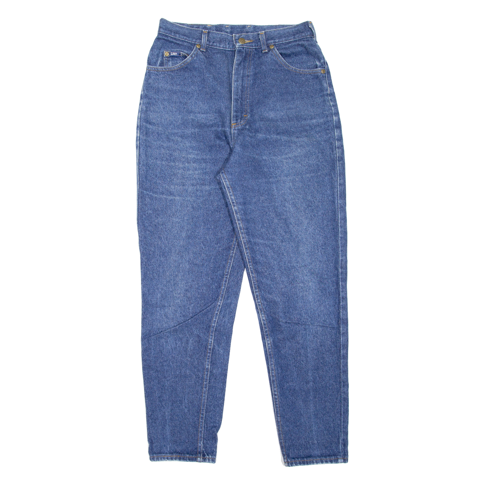 LEE Womens Jeans Blue Regular Mom Stone Wash W28 L28 Refurbished - N/A refurbished available on Cerqular