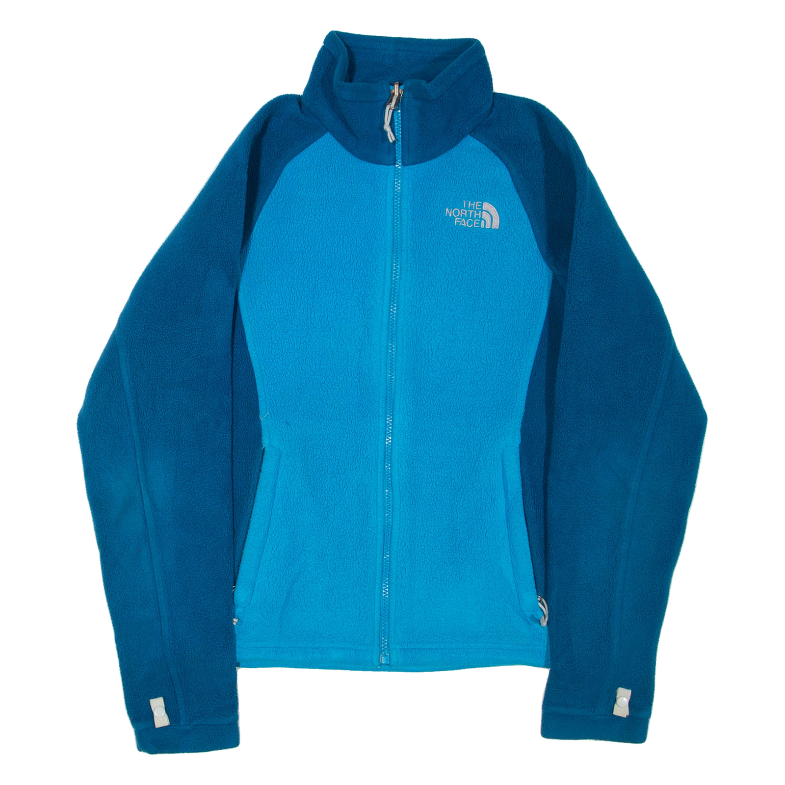THE NORTH FACE Womens Fleece Jacket Blue Colourblock XS Refurbished - N/A refurbished available on Cerqular