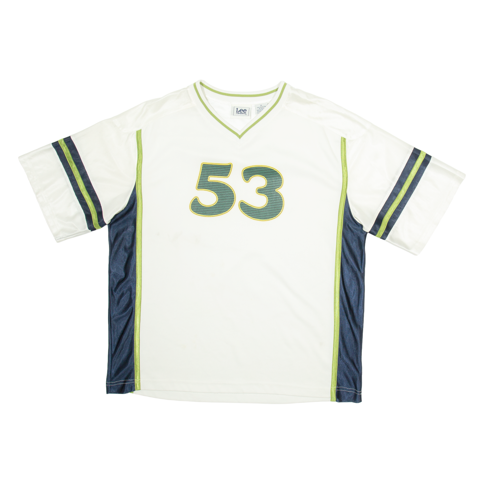 LEE 53 Mens Football Shirt Jersey White USA V-Neck XL Refurbished - N/A refurbished available on Cerqular