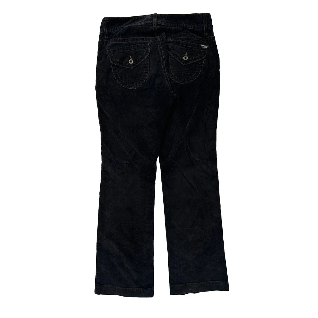 Ralph Lauren Cord Trousers - 29″ Waist Black Cotton Refurbished - Thrifted (note: this is a term often used to describe second- refurbished available on Cerqular