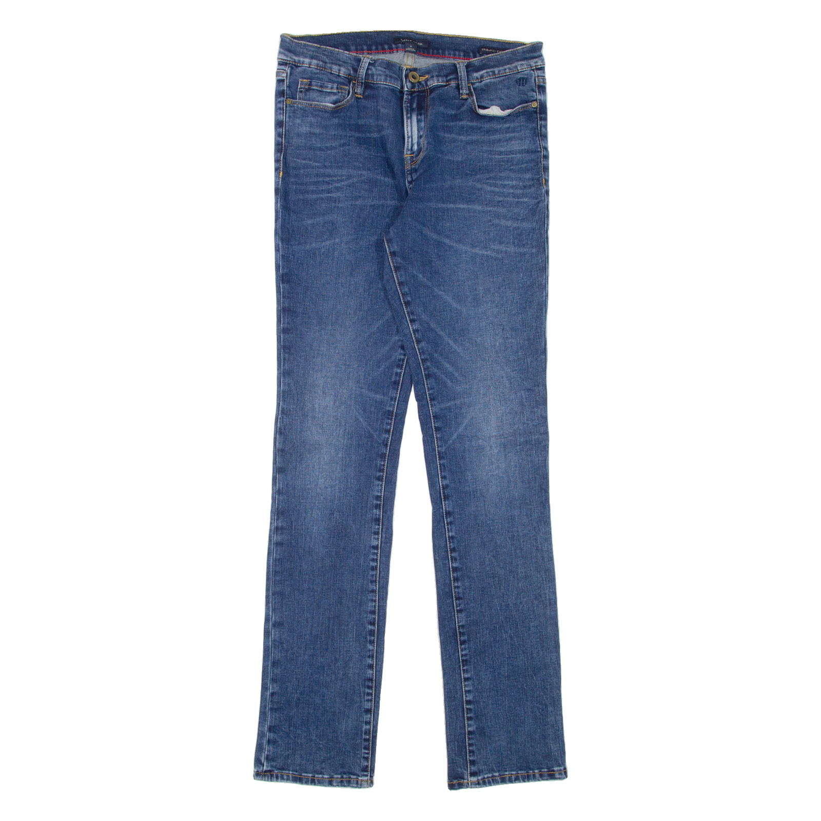 TOMMY HILFIGER Greenwich Womens Jeans Blue Slim Straight Denim Stone Wash W28 L32 Refurbished - N/A refurbished available on Cerqular