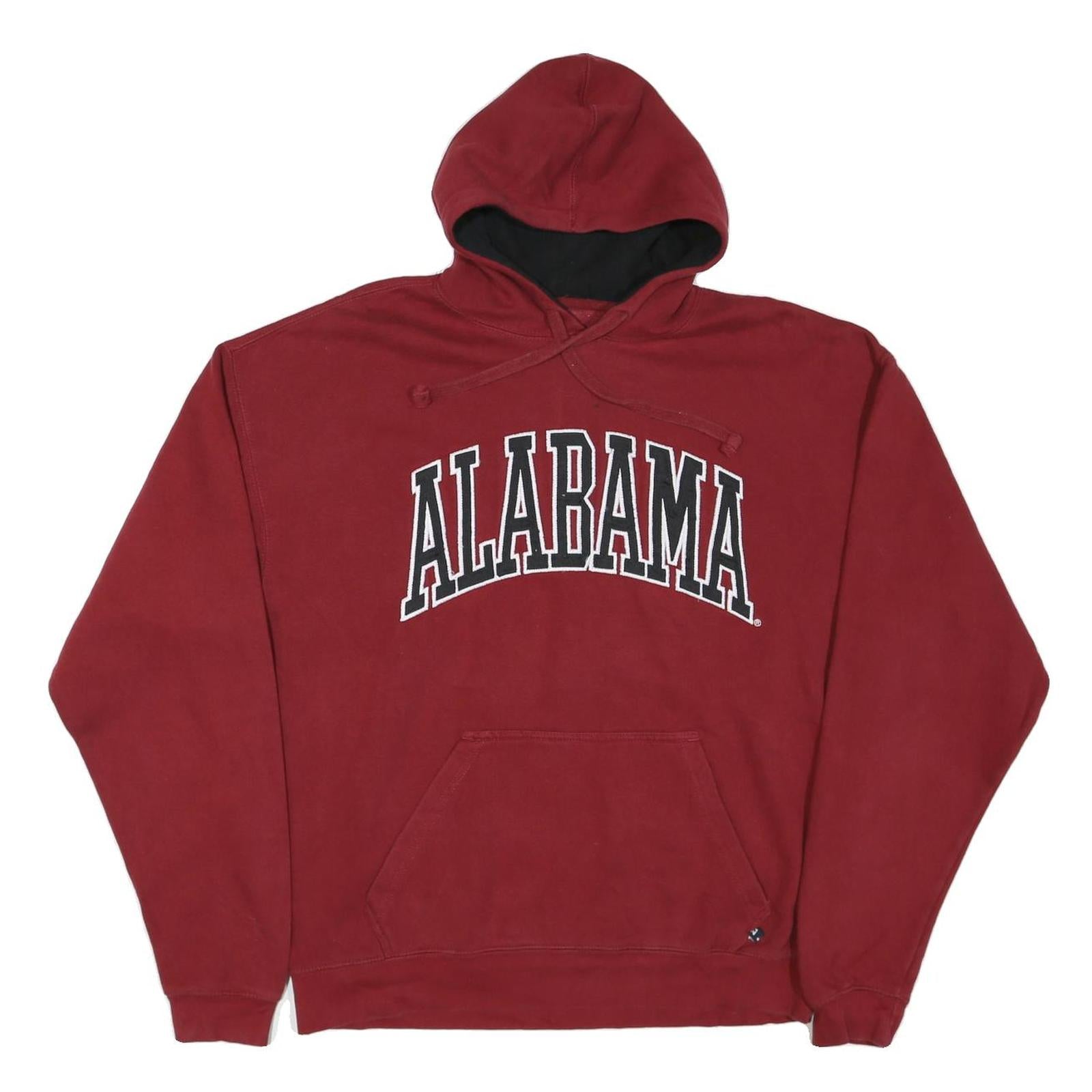 J AMERICA Mens Maroon Alabama Hoodie XL Cotton Blend Pullover Casual Refurbished - N/A refurbished available on Cerqular