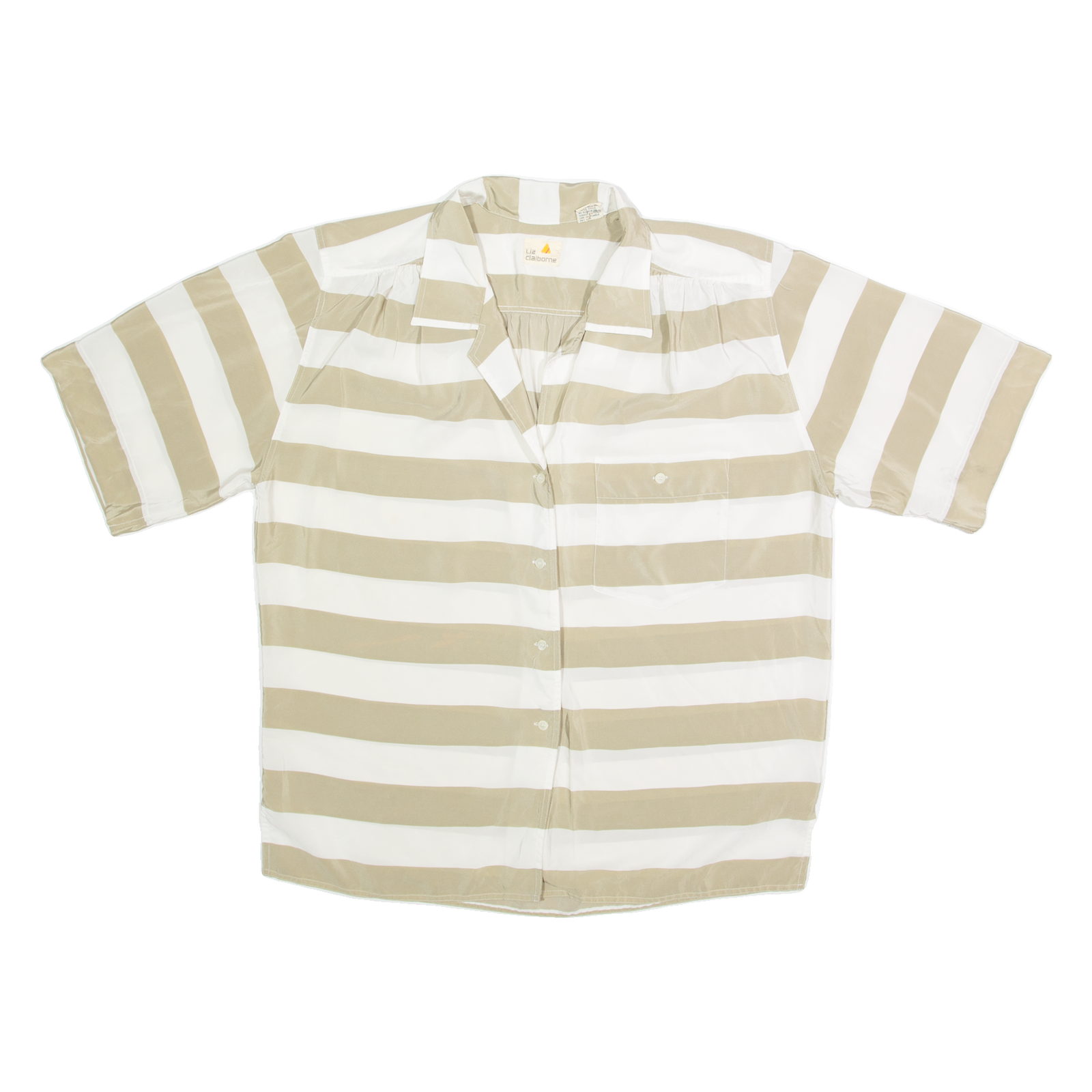 Buy LIZ CLAIBORNE Womens Printed Shirt Cream Collared 90s Striped L Refurbished - $16.89 LIZ CLAIBORNE Womens Printed Shirt Cream Collared 90s Striped L Refurbished - N/A refurbished available on Cerqular