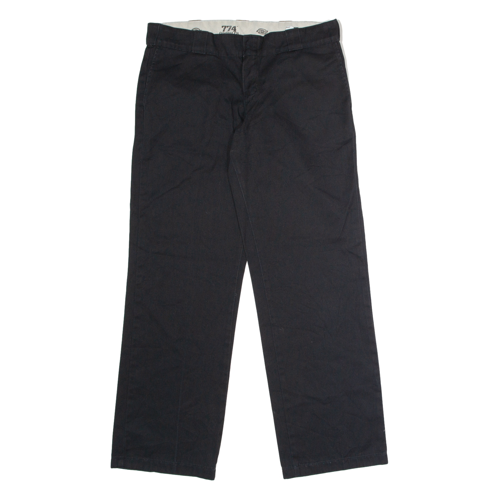 DICKIES 774 Workwear Womens Twill Trousers Black Classic Straight W34 L30 Refurbished - N/A refurbished available on Cerqular
