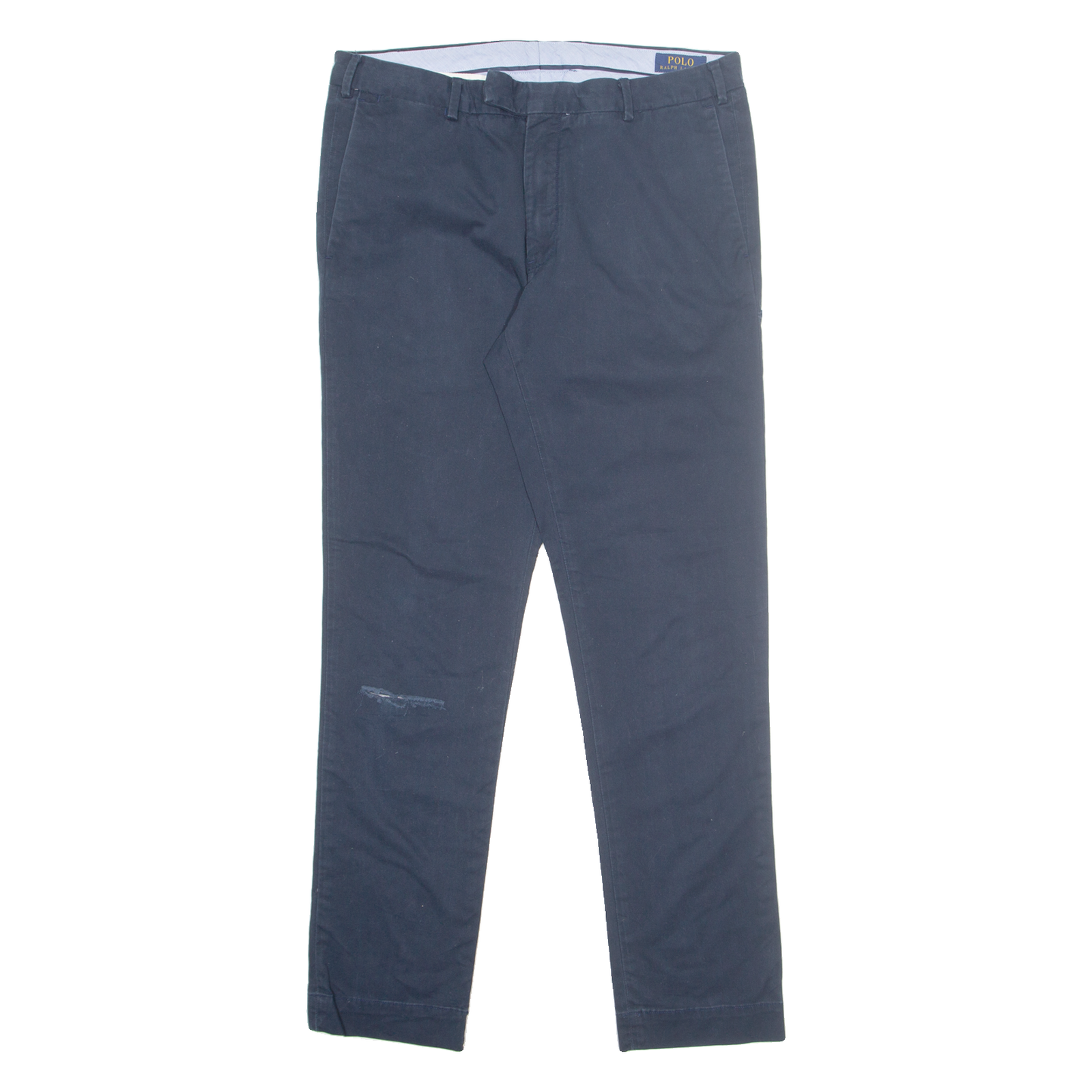 POLO RALPH LAUREN Chino Mens Trousers Blue Regular Straight W32 L32 Refurbished - N/A refurbished available on Cerqular