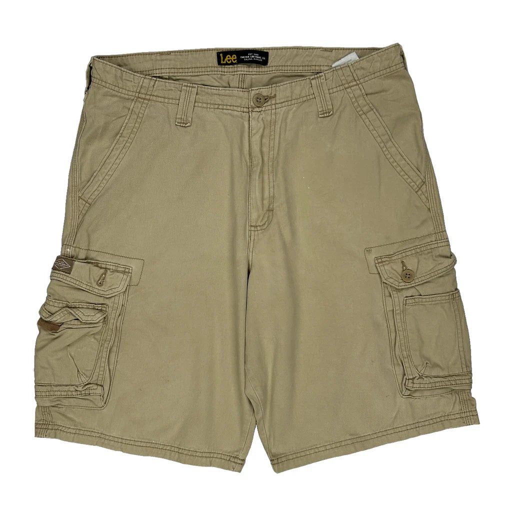 Buy Lee Cargo Cargo Shorts - 36W 10L Beige Cotton Refurbished - $45.55 Lee Cargo Cargo Shorts - 36W 10L Beige Cotton Refurbished - Thrifted (note: this is a term often used to describe second- refurbished available on Cerqular