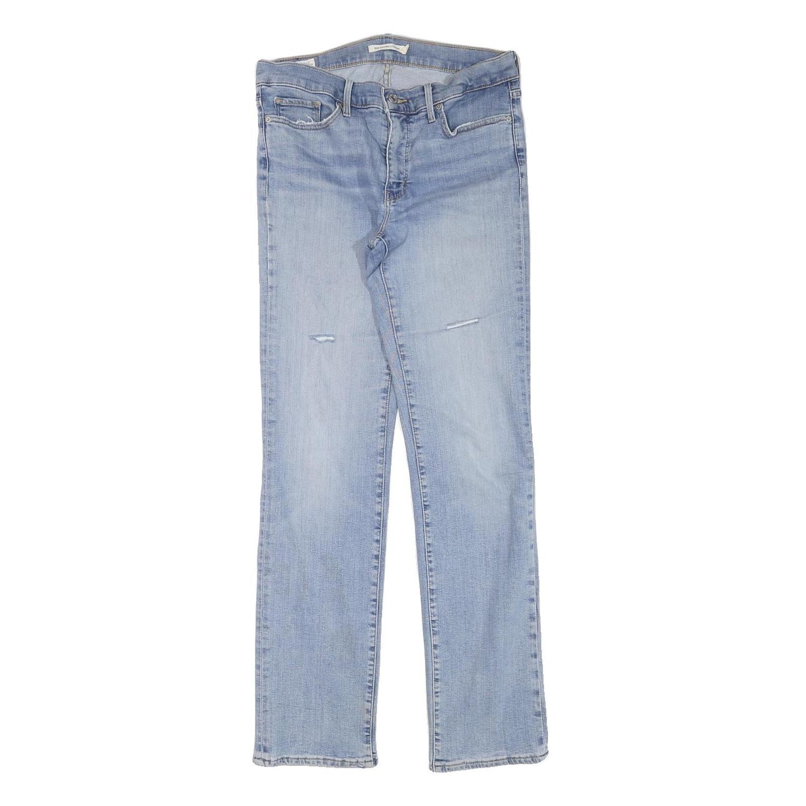 LEVI'S Womens Regular Blue Denim Light W30 L30 Zip Jeans Straight Cotton Blend Refurbished - N/A refurbished available on Cerqular