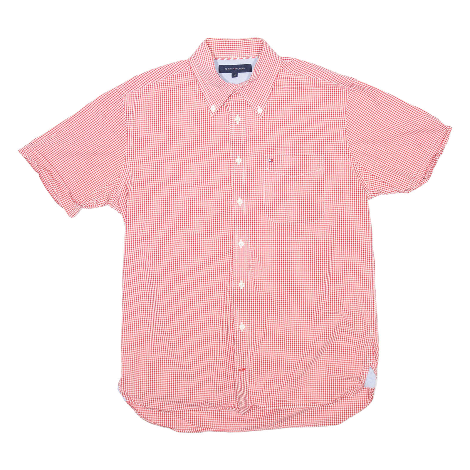TOMMY HILFIGER Mens Shirt Red Check M Refurbished - N/A refurbished available on Cerqular