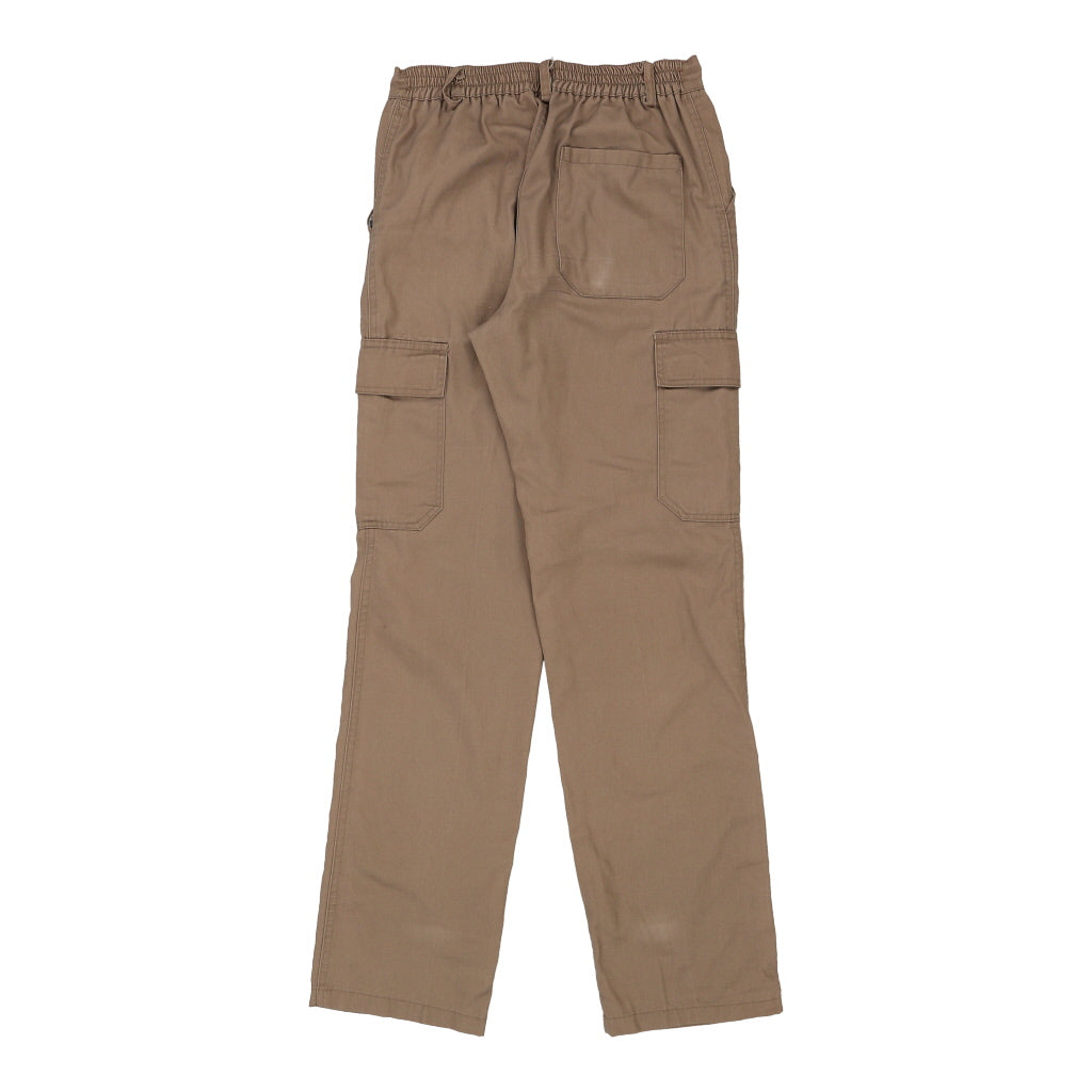 Valento Cargo Trousers - Small Beige Cotton Blend Refurbished - Thrifted (note: this is a term often used to describe second- refurbished available on Cerqular